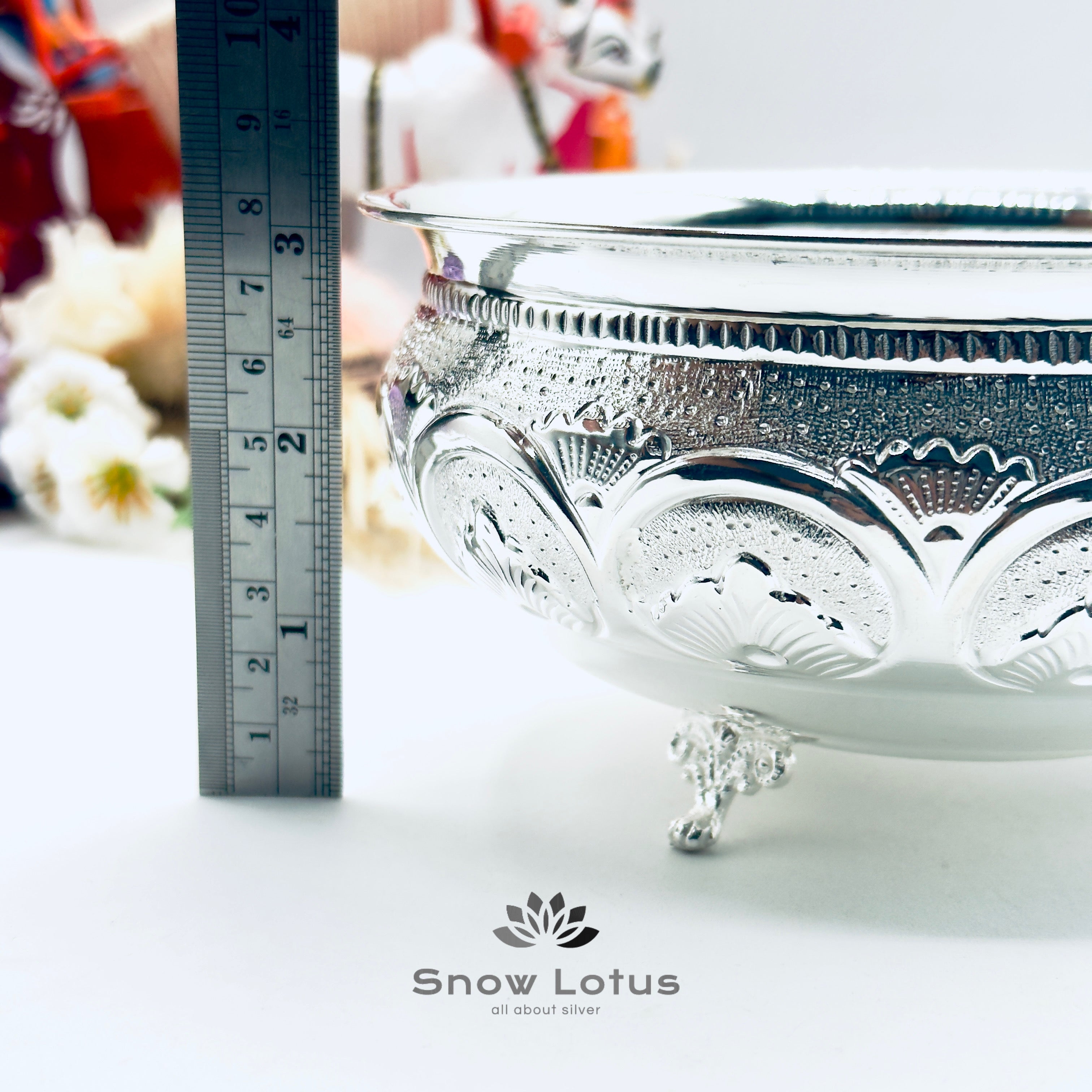 Nakshi Pooja Bowls with Legs