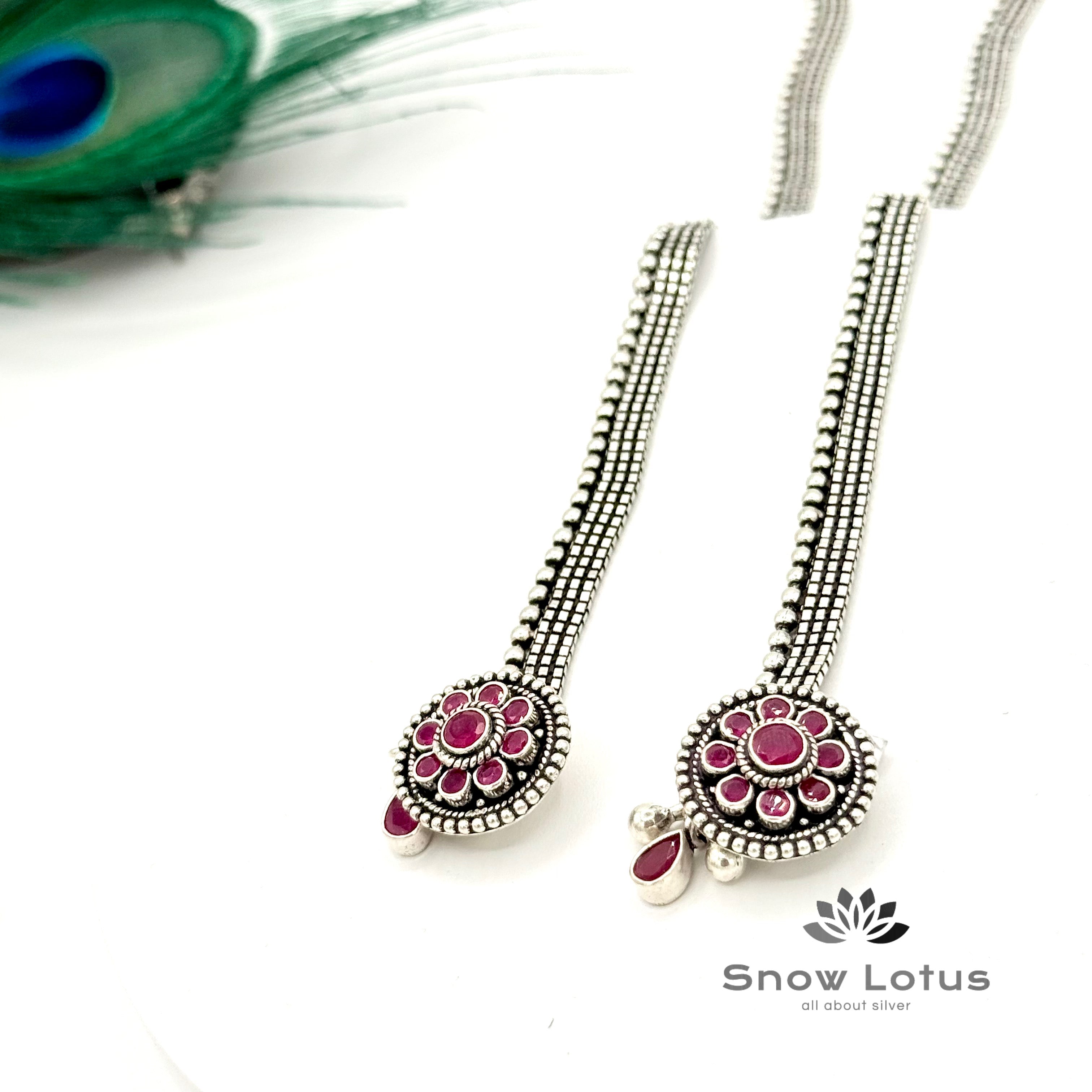 Ruby Single Floral Anklet