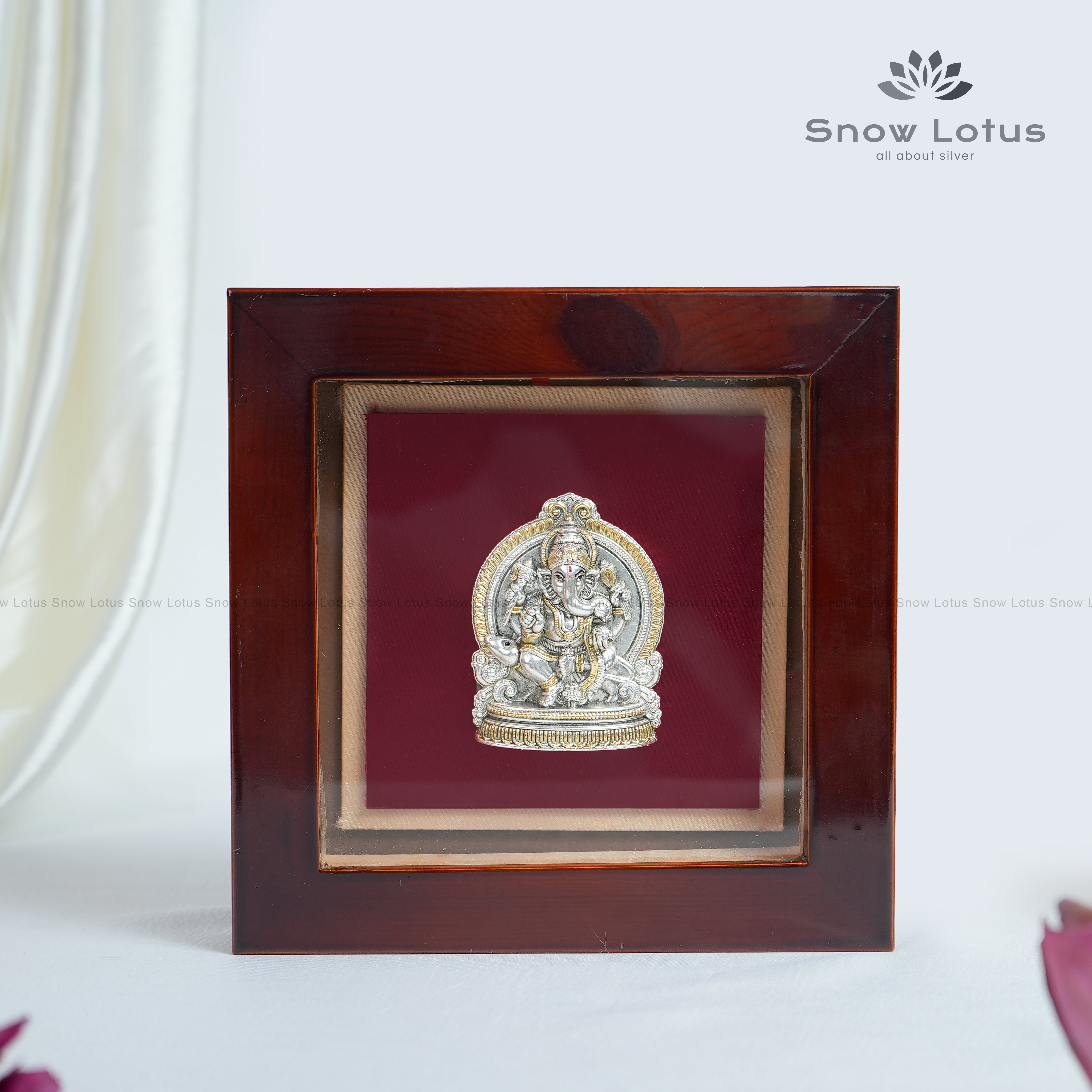 Antique 925 Ganesh Frame 7.5*7.5