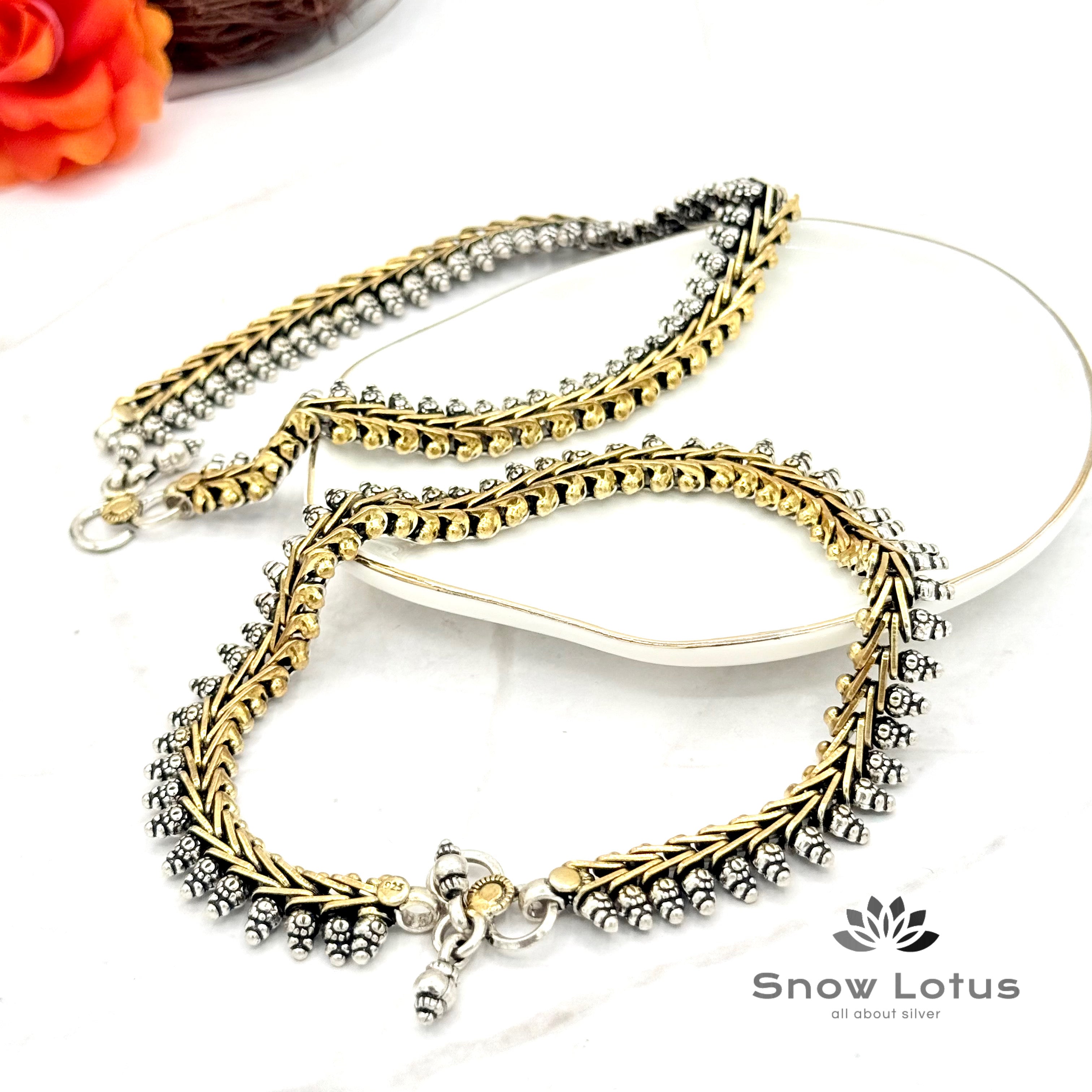 Beautiful Dual Tone Anklet