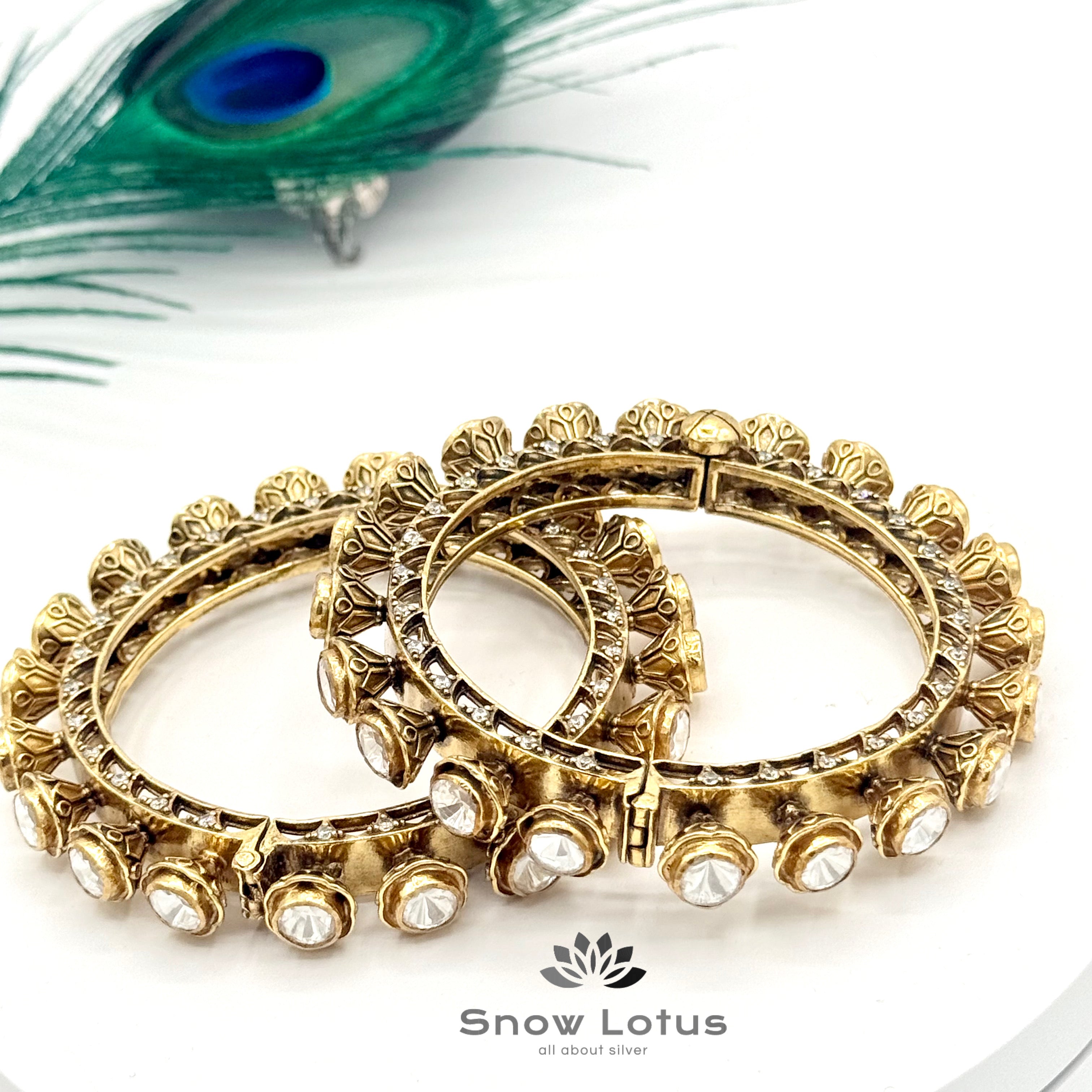 Polki Big stones Bangles Single
