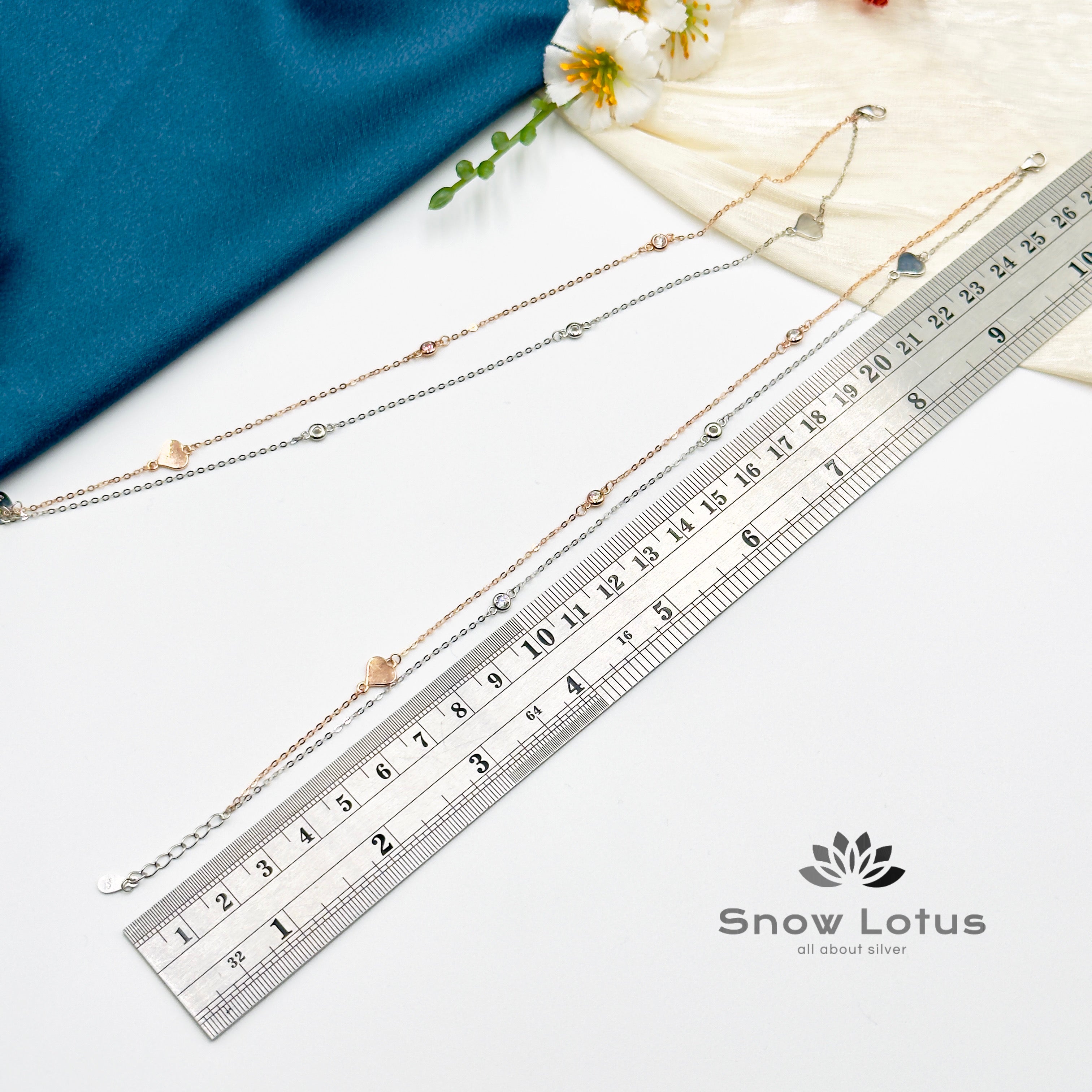 Double Layered Double Tone Anklets