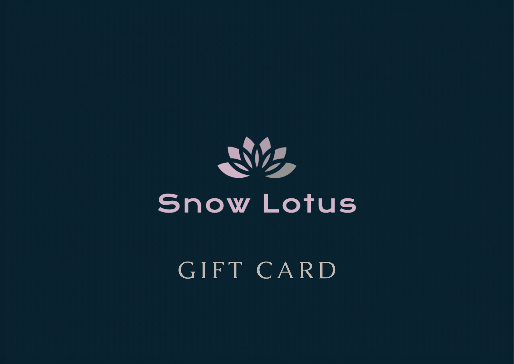 Snow Lotus Digital Gift Card