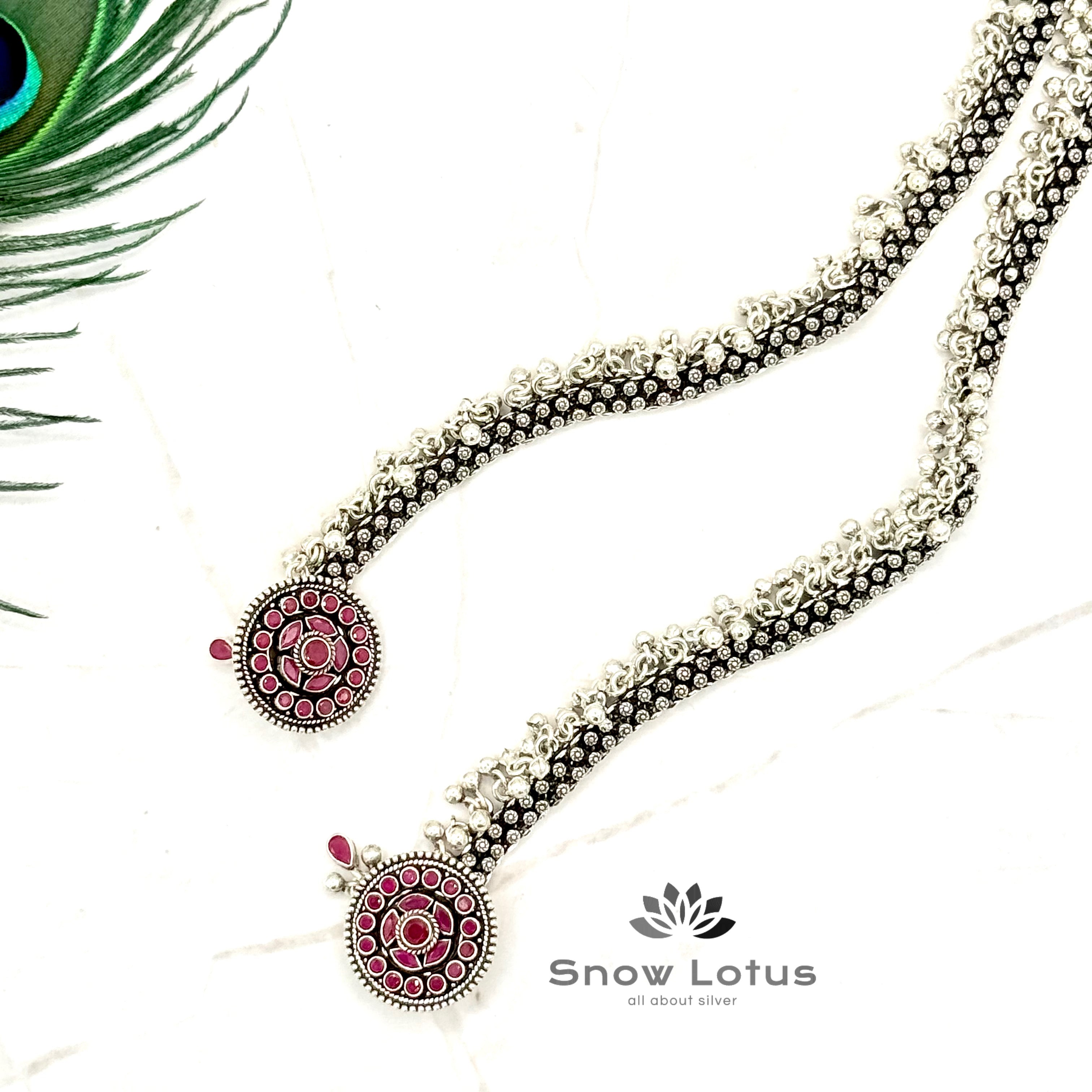 Circular Floral Anklet