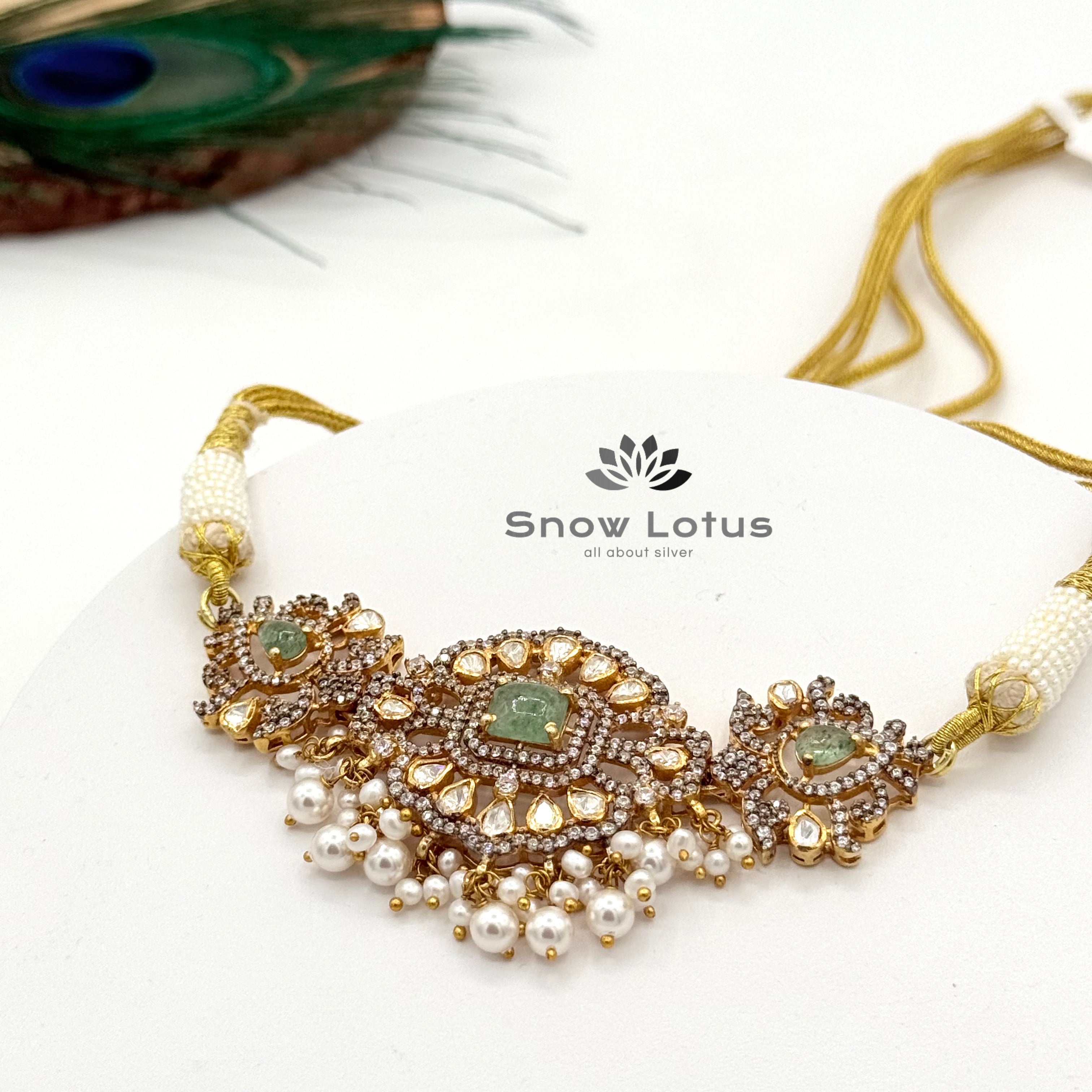 Mint Green Chocker with earrings