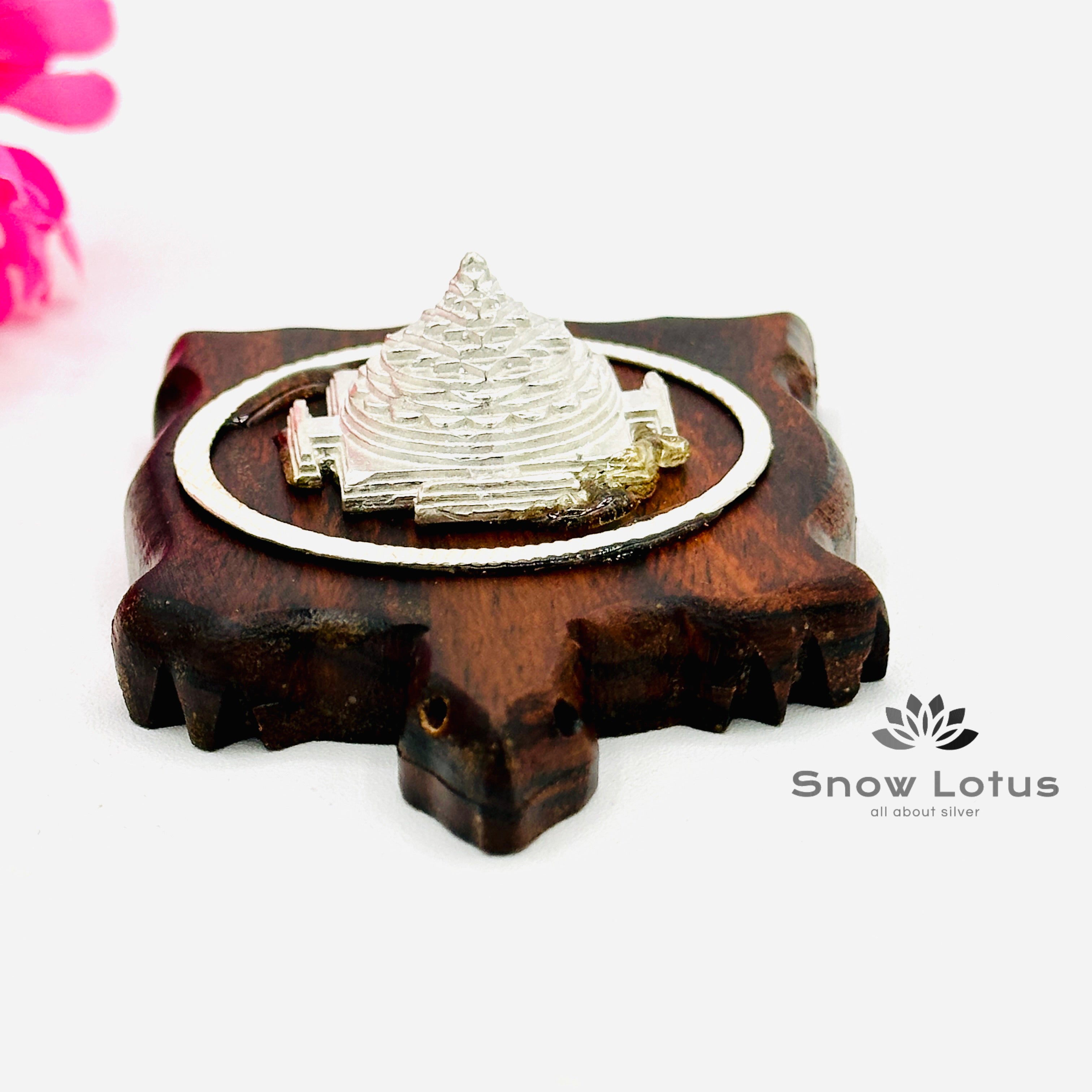 Wooden Turtle base Shree Yantram 925