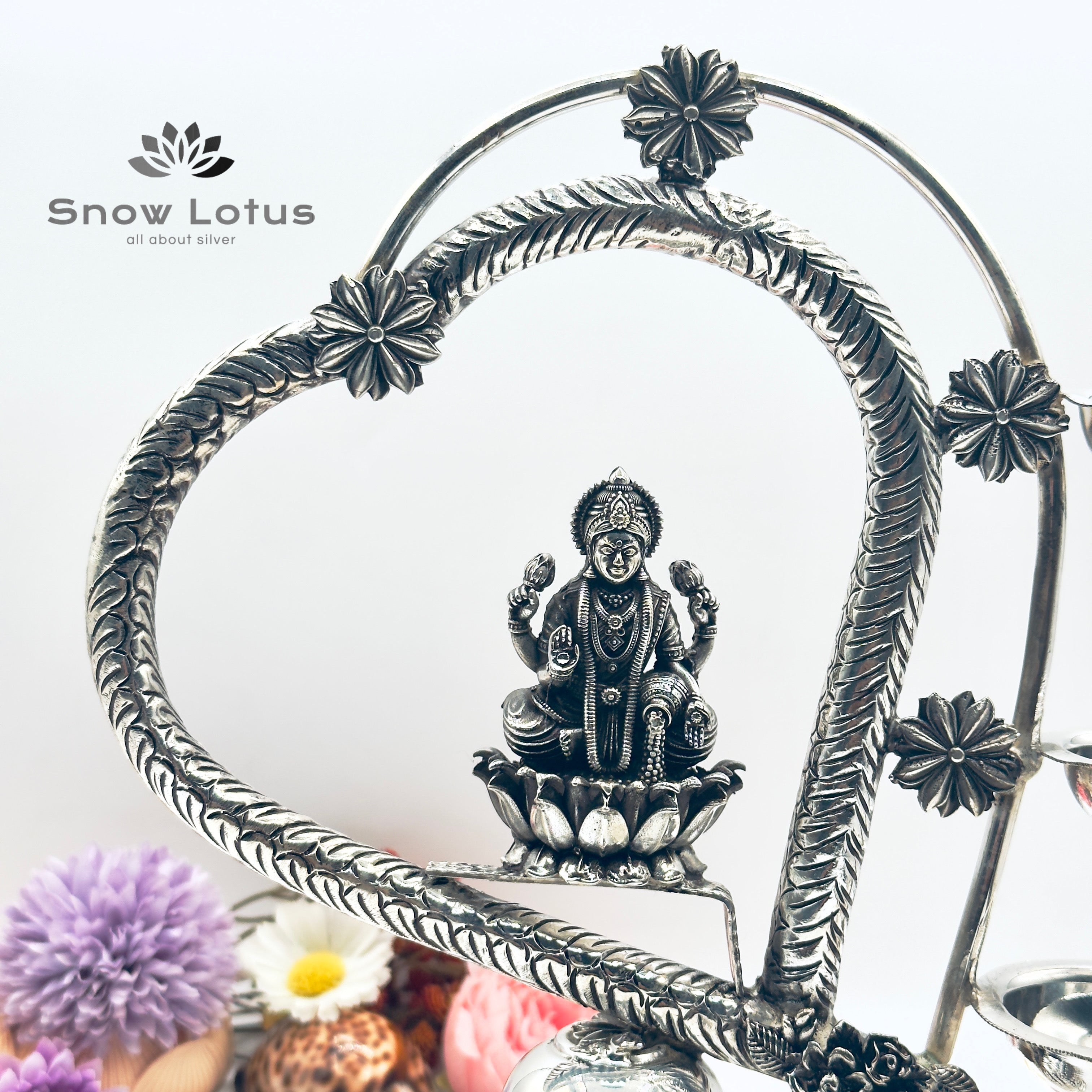 Antique Lakshmi Ganesh Diya Pair