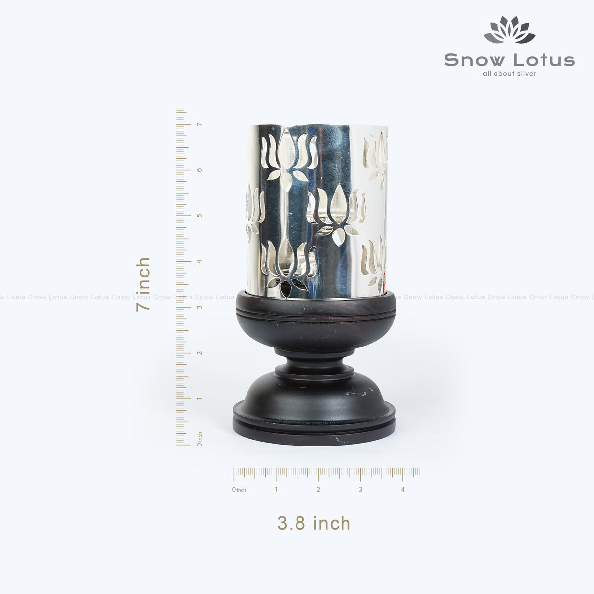 Rose Wood Kamalam Lamp