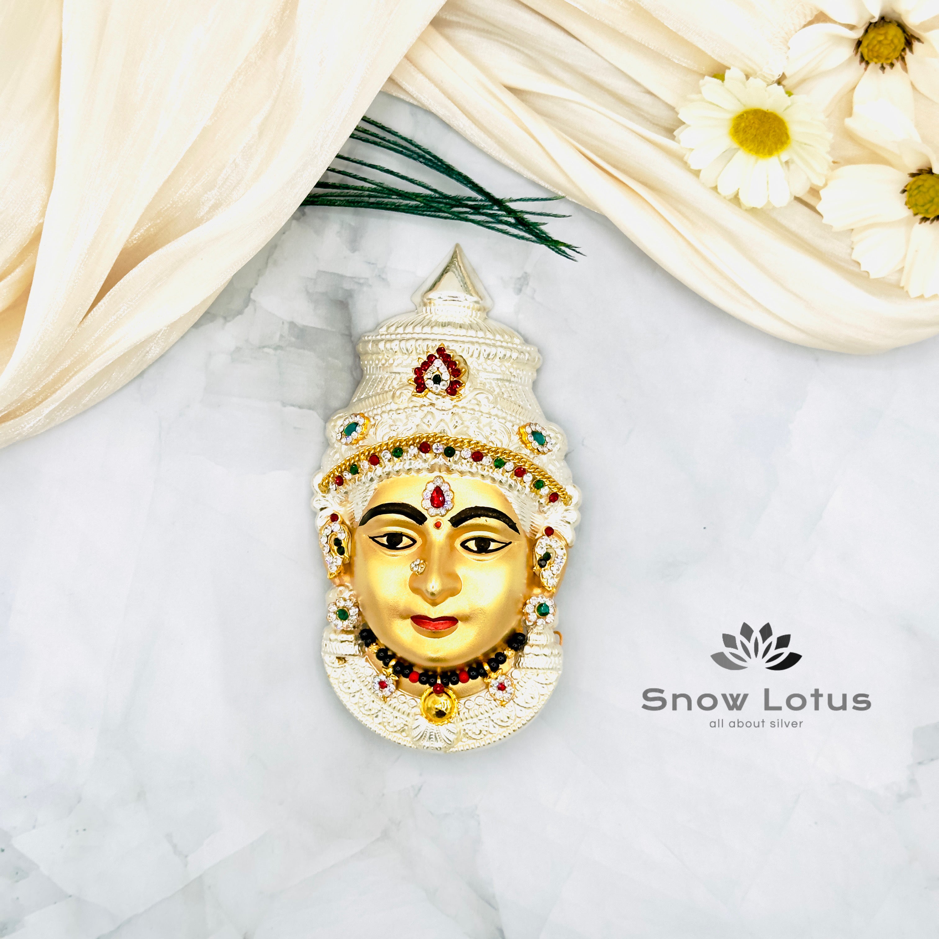 Ammavari face gold with Accesories 925