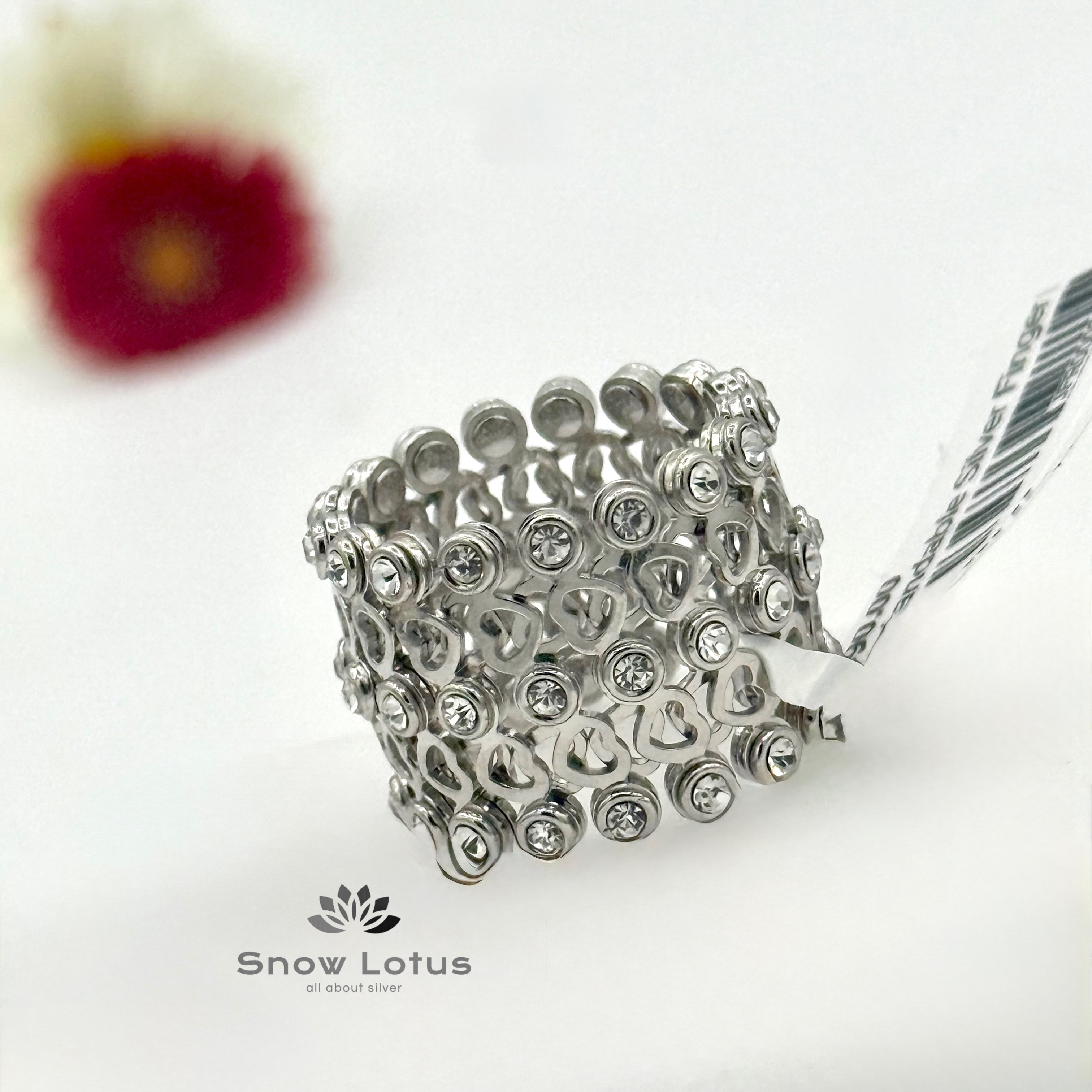 Extandable Silver Finger Ring & Bangle