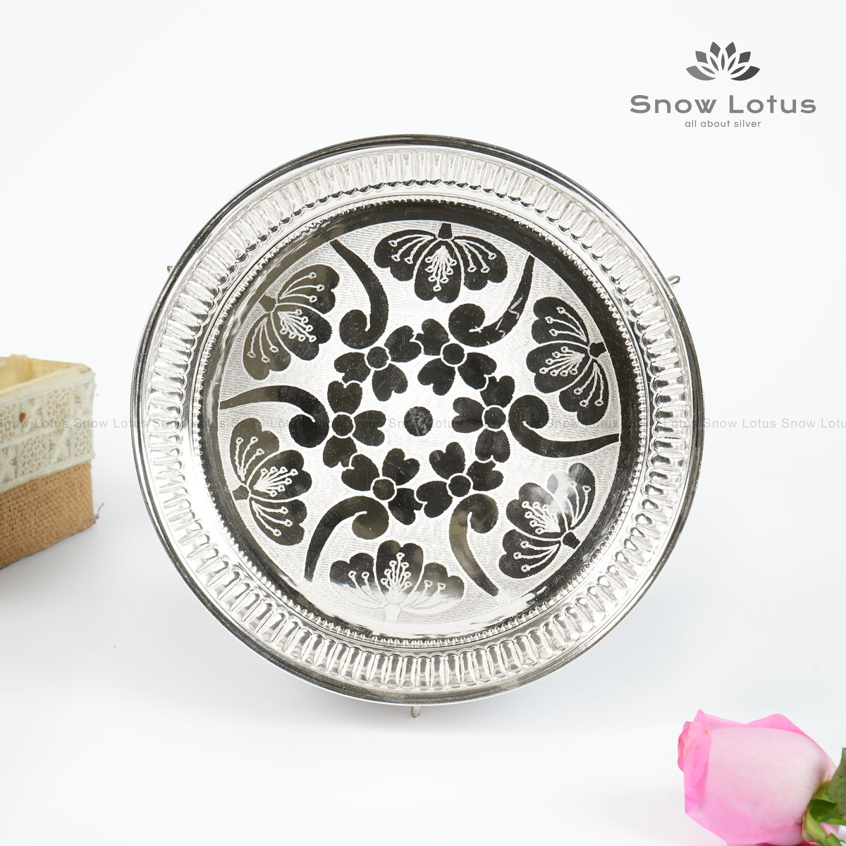 Nakshi Pooja Plate Elephant Legs