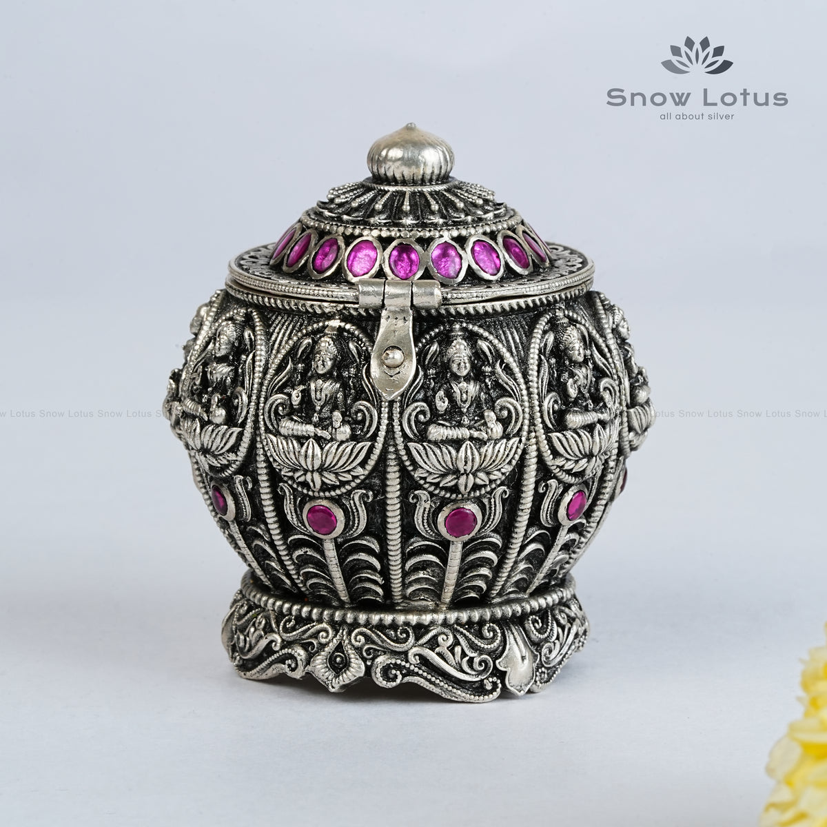 AD Stone AshtaLakshmi Kumkum Box