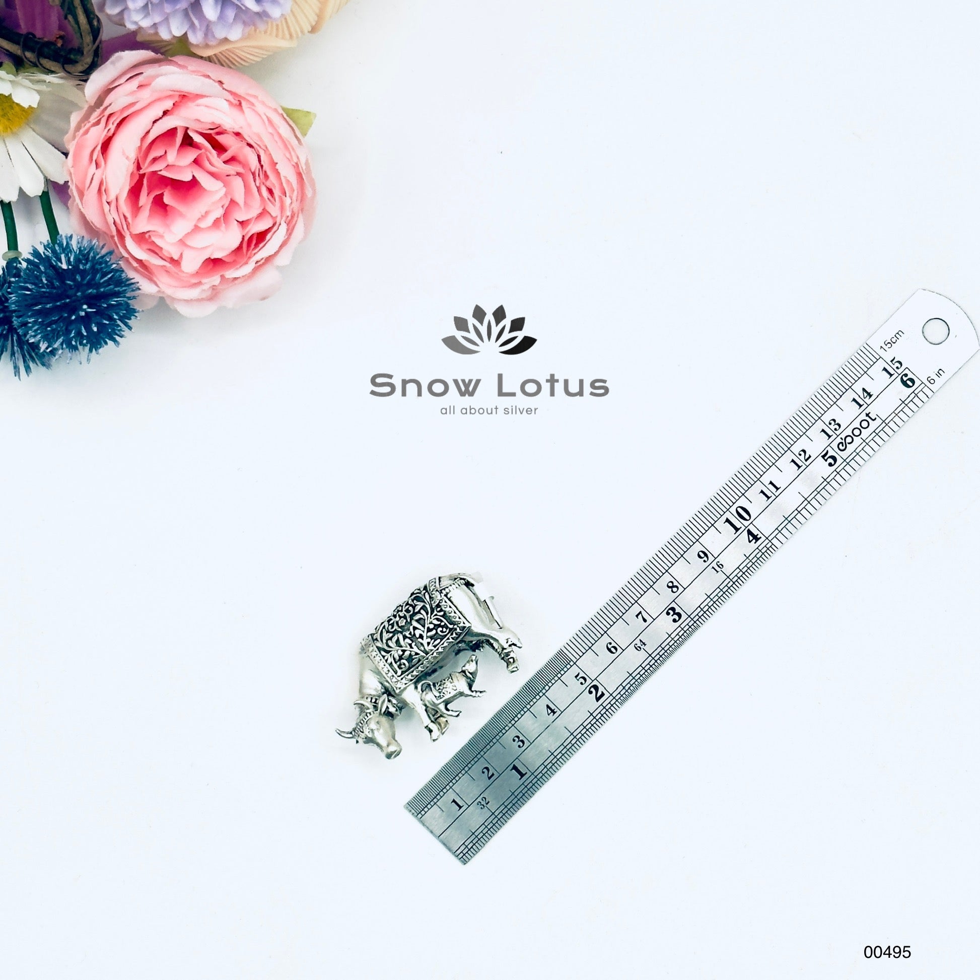 Cow and Calf Antique Solid 3D