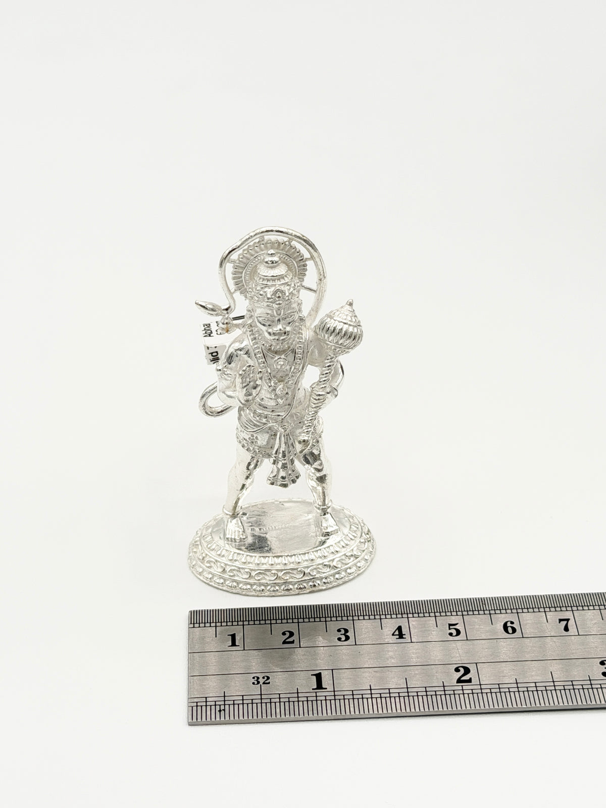 Abhaya Hanuman Silver Solid 3D