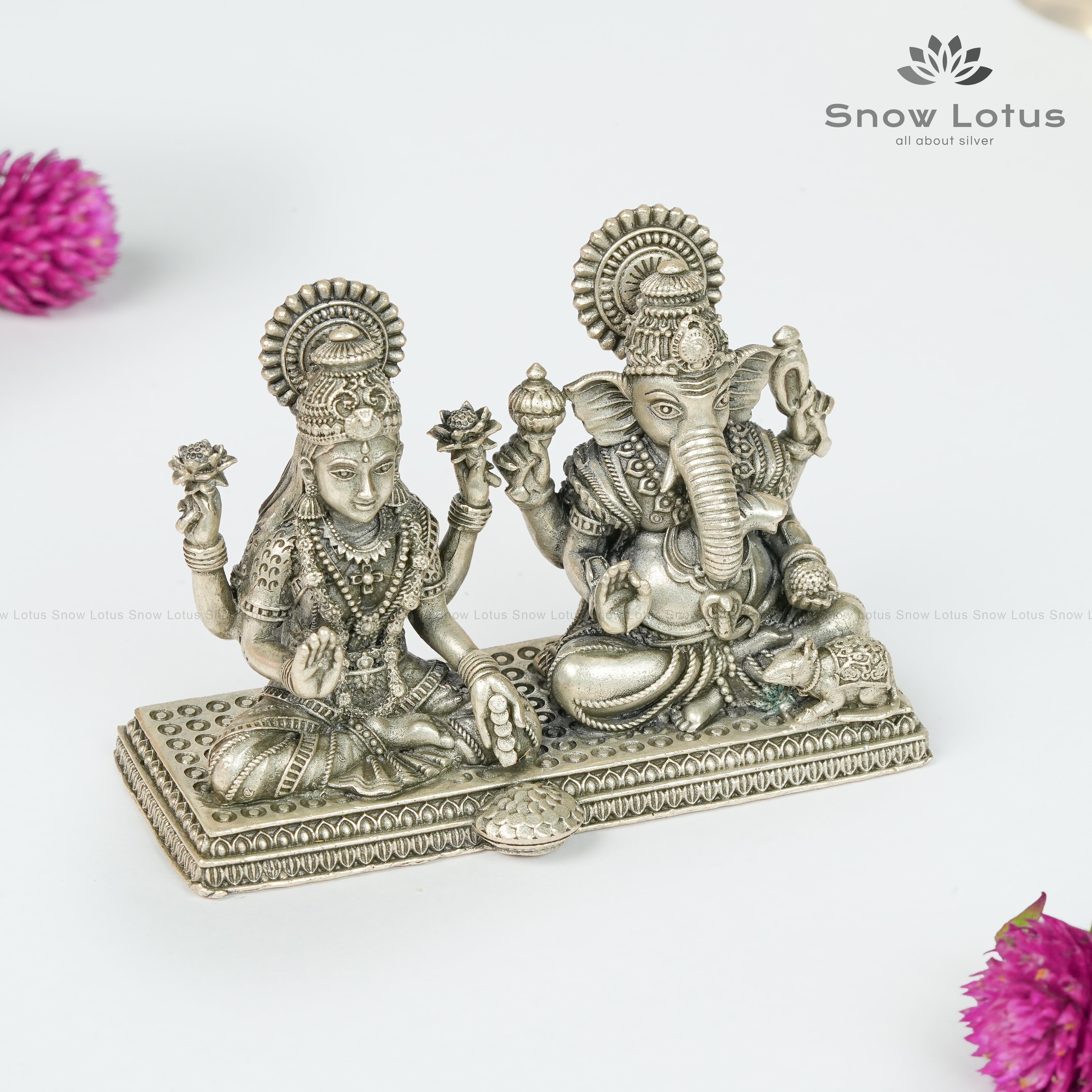 Lakshmi Ganesh Antique 3D