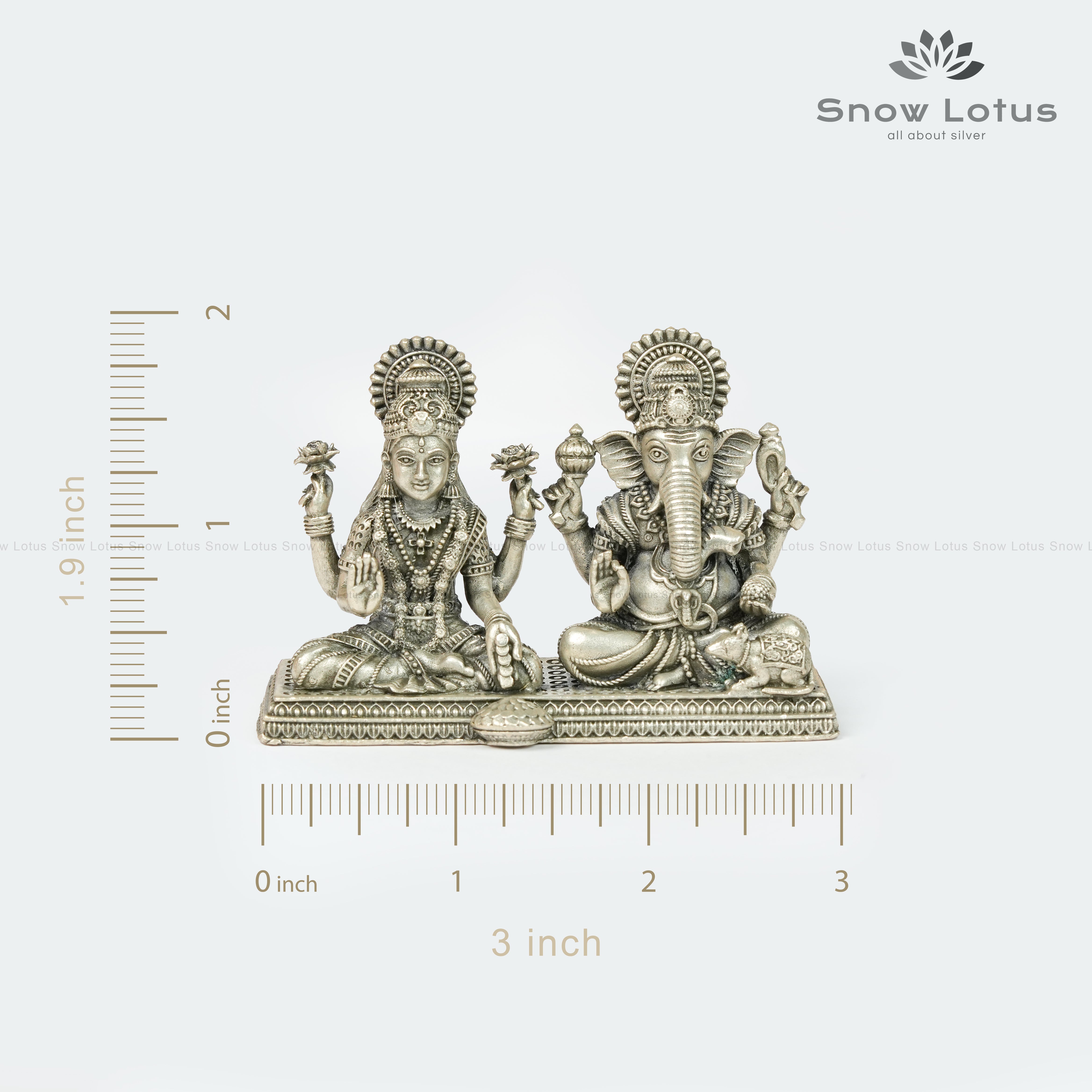 Lakshmi Ganesh Antique 3D