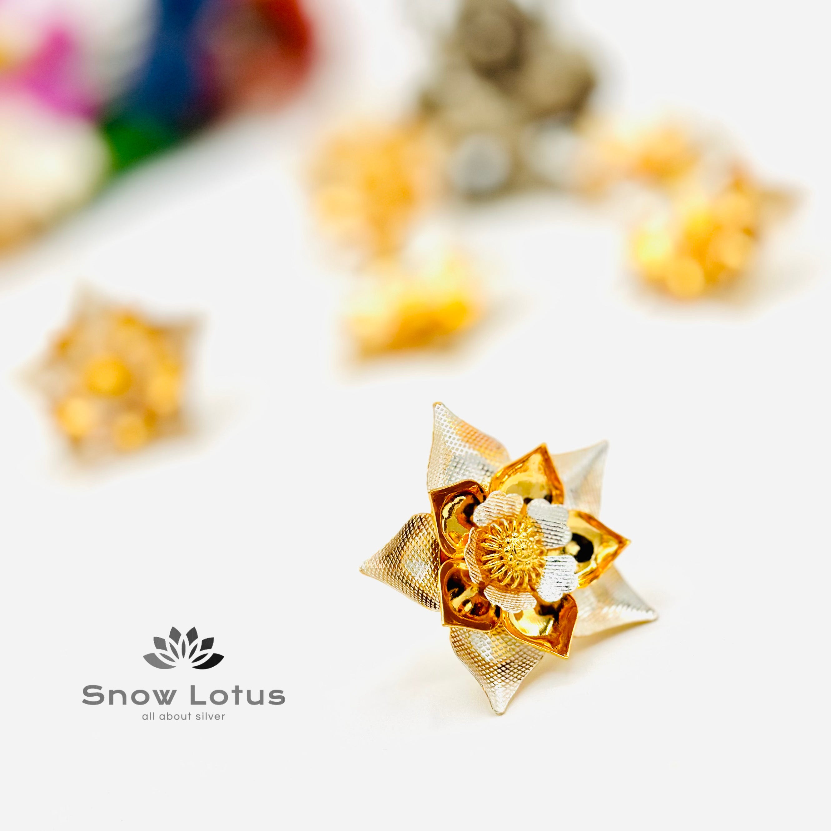 Gold Polish Flowers