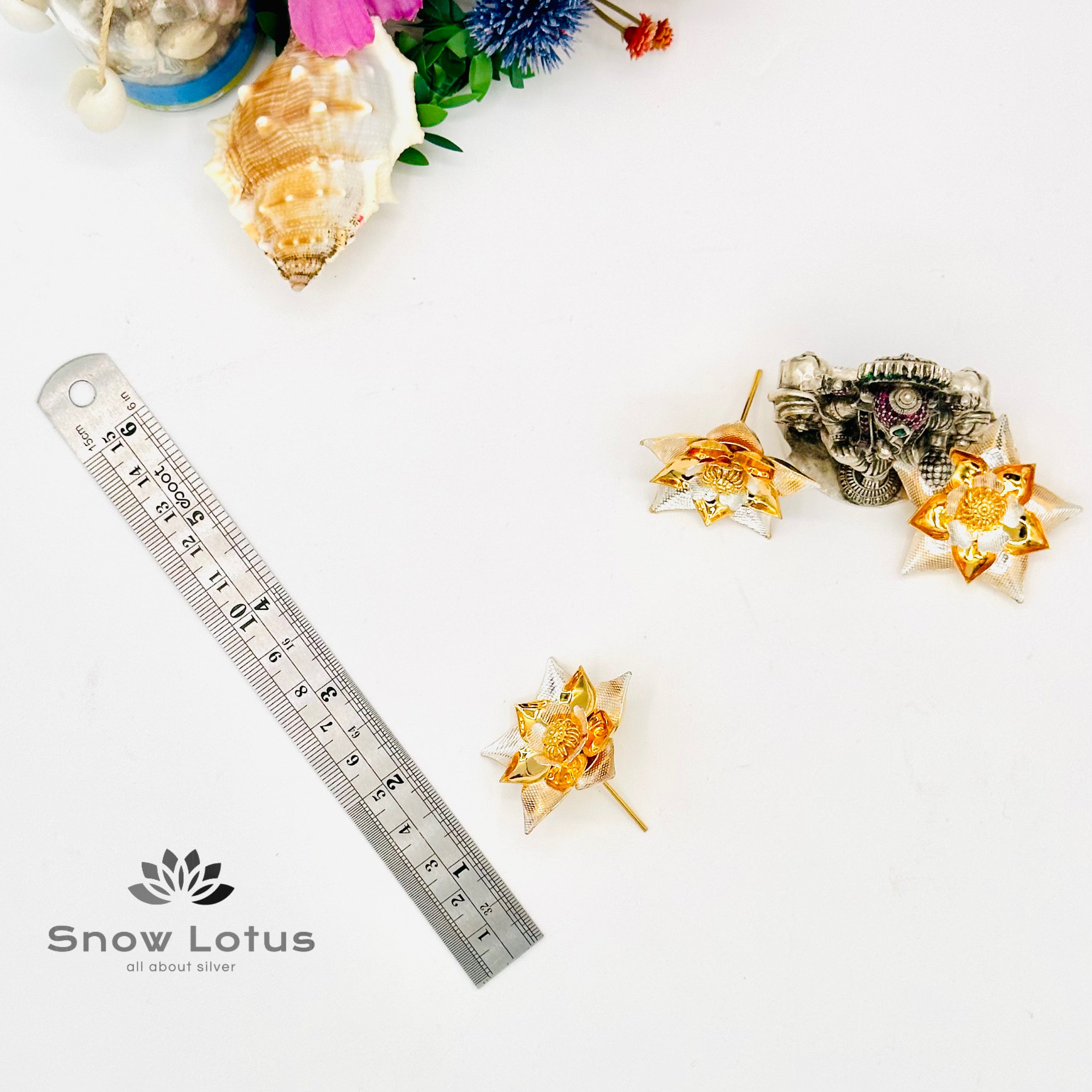 Gold Polish Flowers