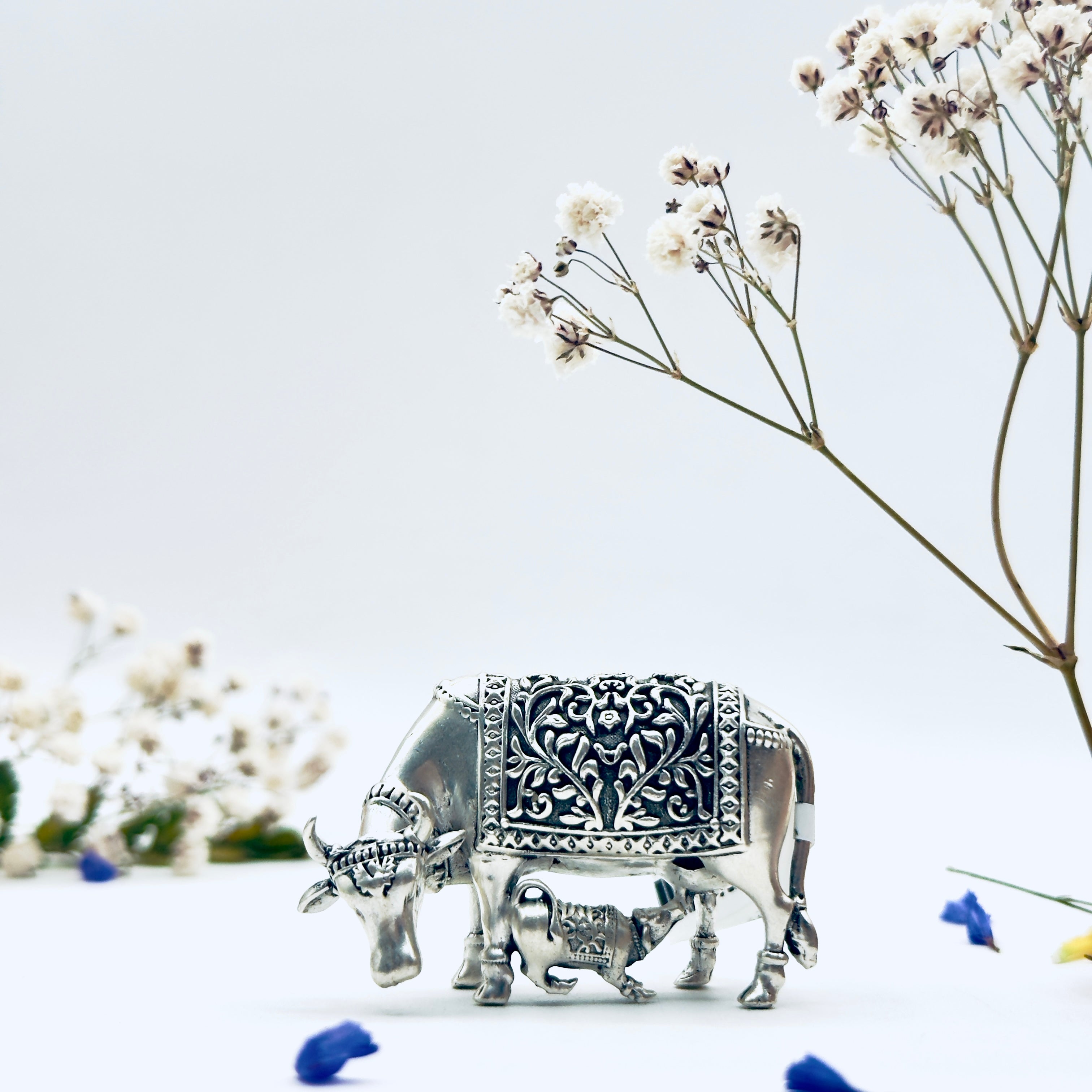 Cow and Calf Antique Solid 3D