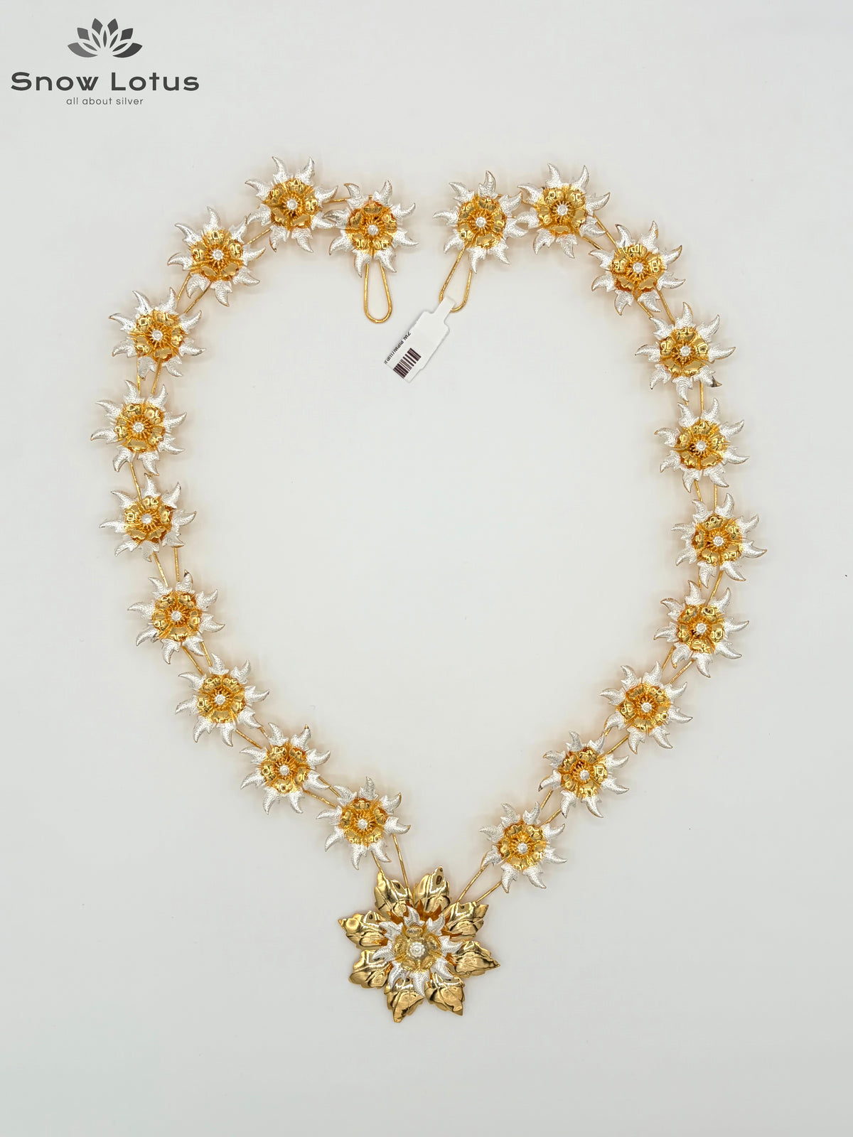 Gold Polish Flower Haaram/Mala M2