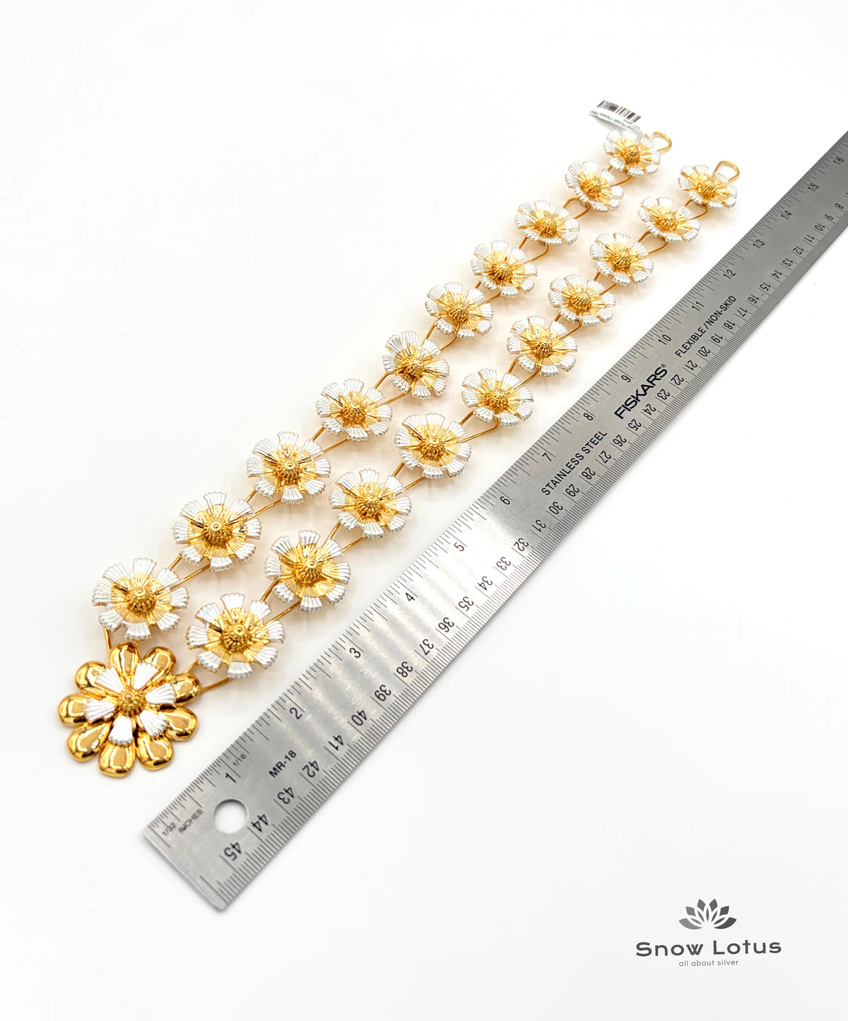 Gold Polish Flower Haaram/Mala M5