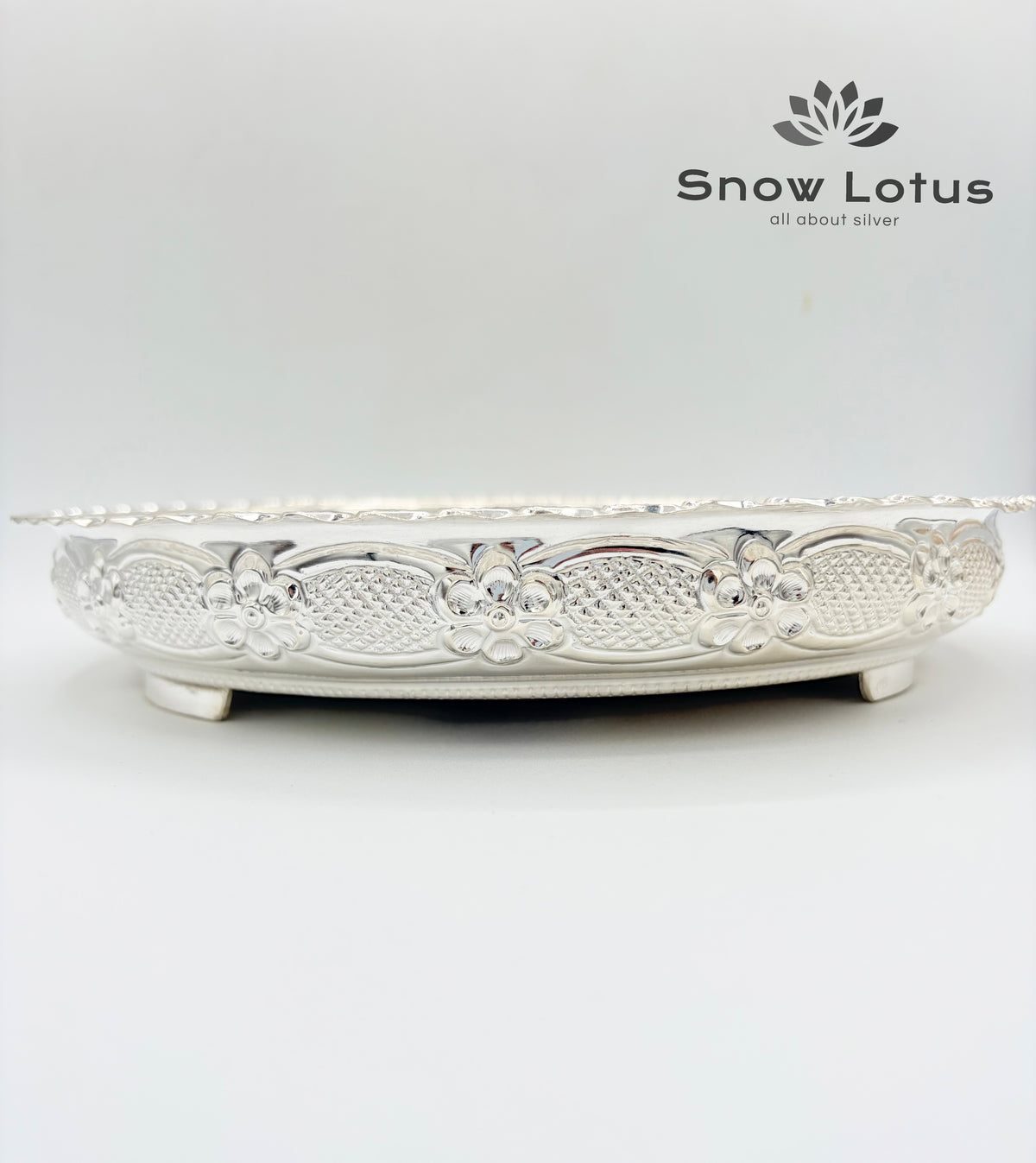 Pooja Plate Nakshi Bar Legs M1