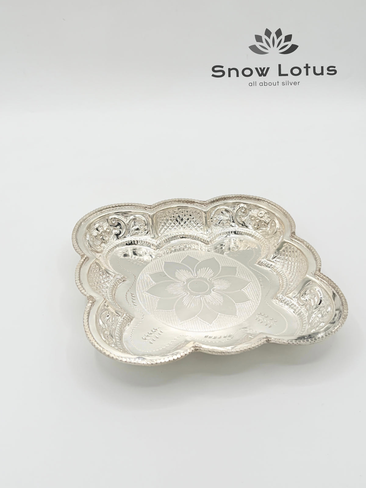Pooja Plate Nakshi Arch shaped Square