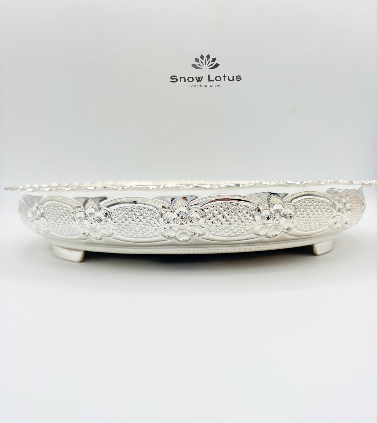 Pooja Plate Nakshi Bar Legs M4