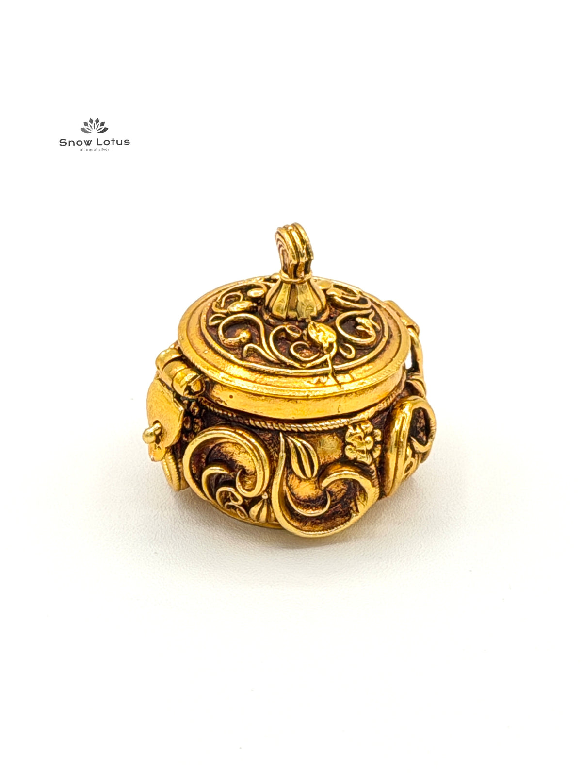 Gold Plated Special Kumkum Box Nakshi