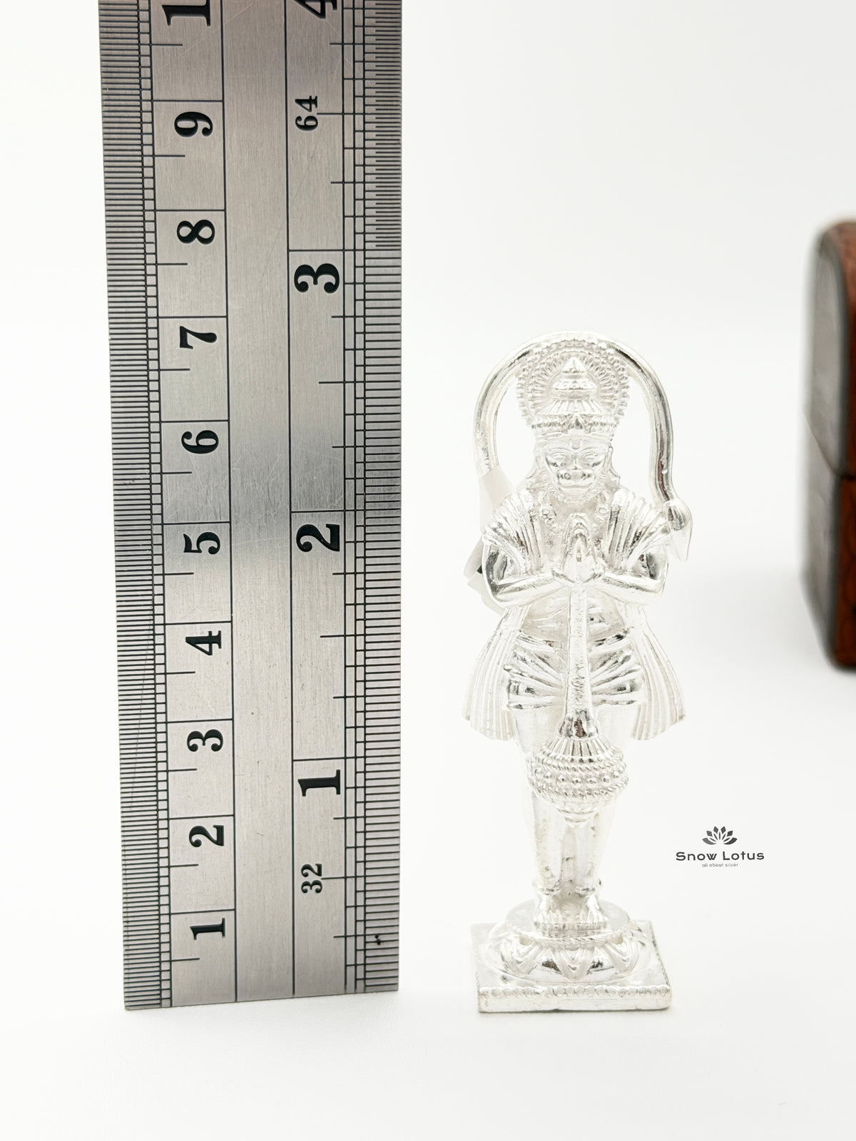 Bhakta Hanuman Silver Solid 3D