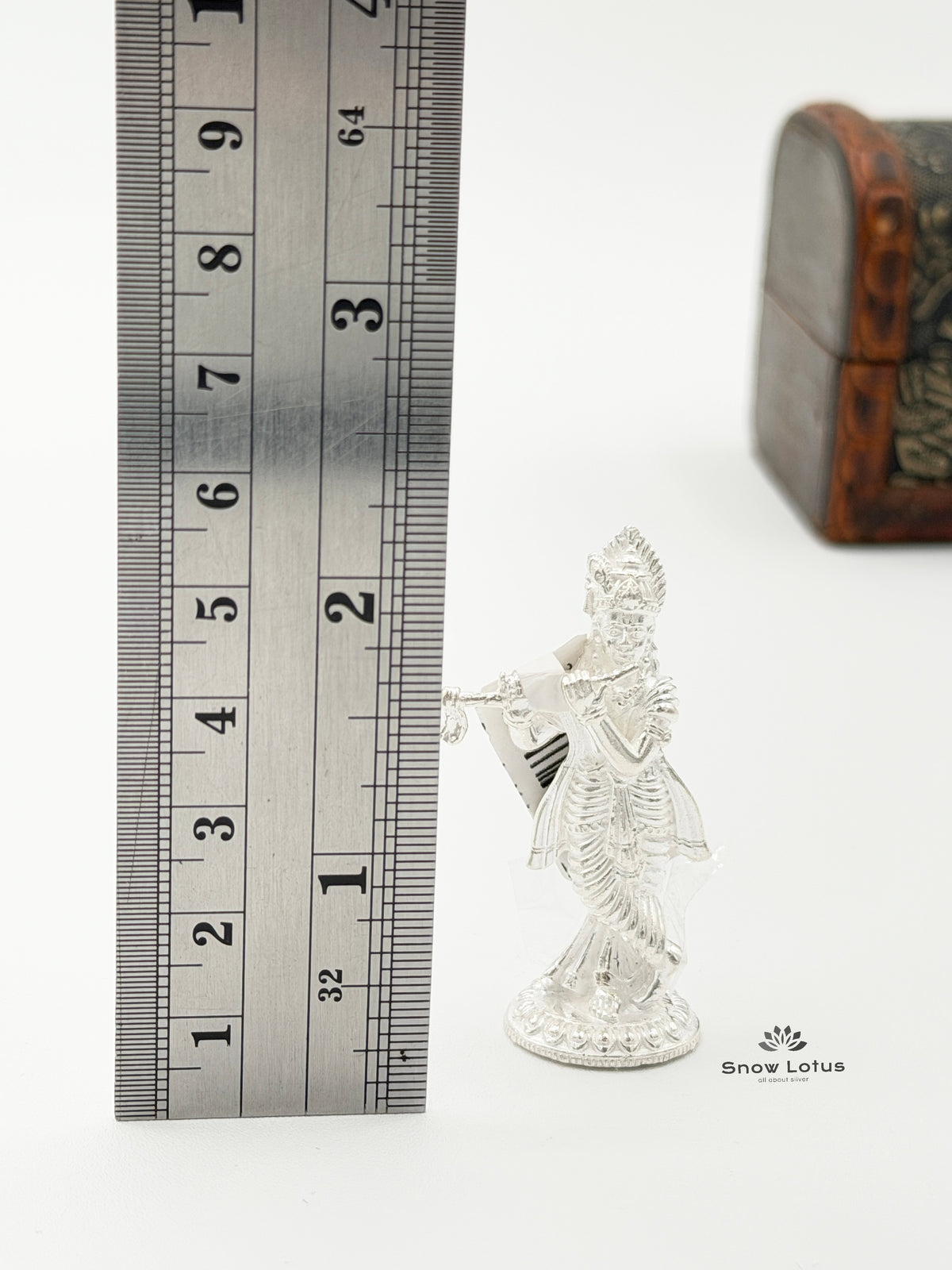 Gopala Krishna Silver Solid 3D