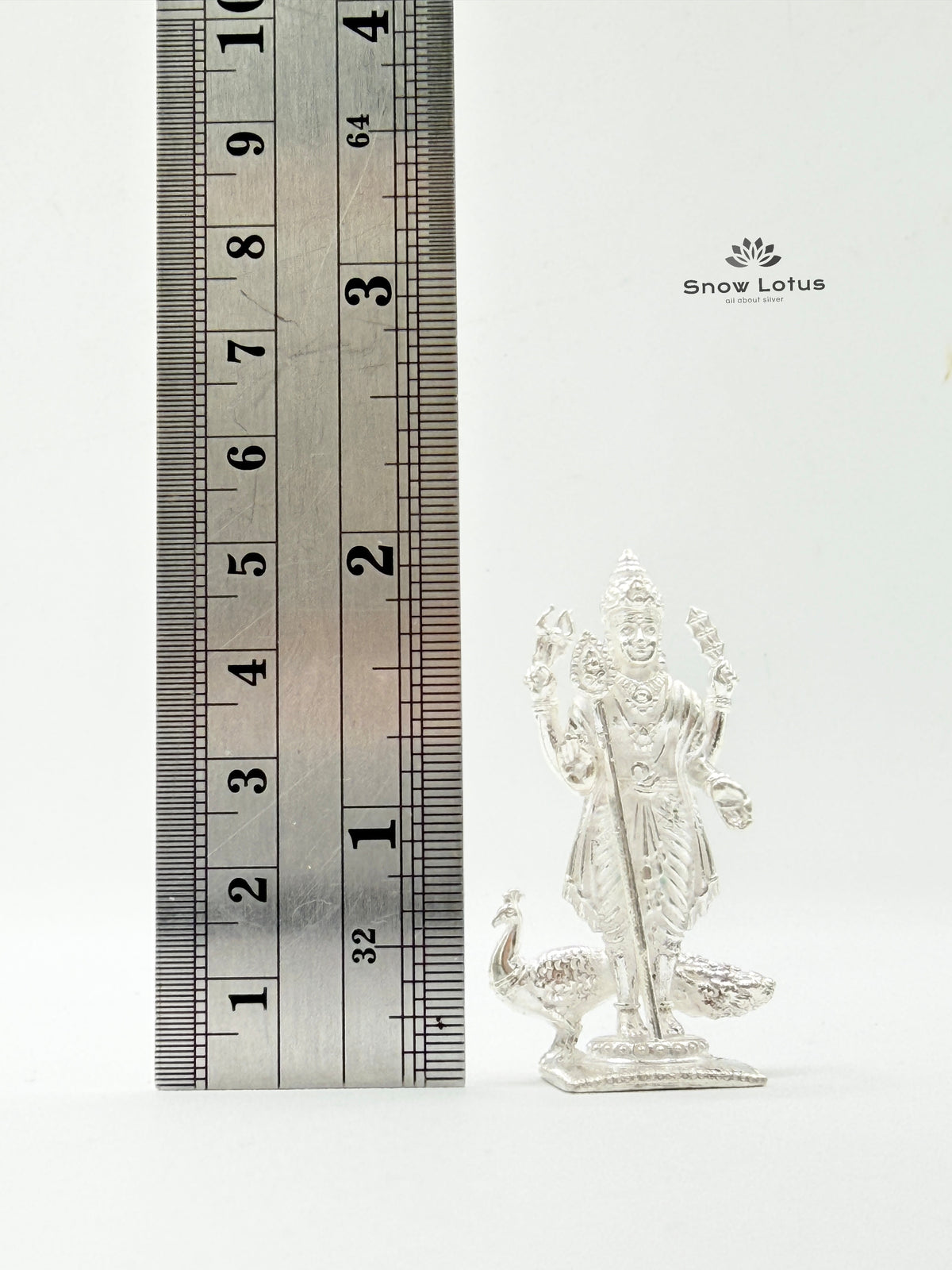 Subramanya Swamy Silver Solid 3D