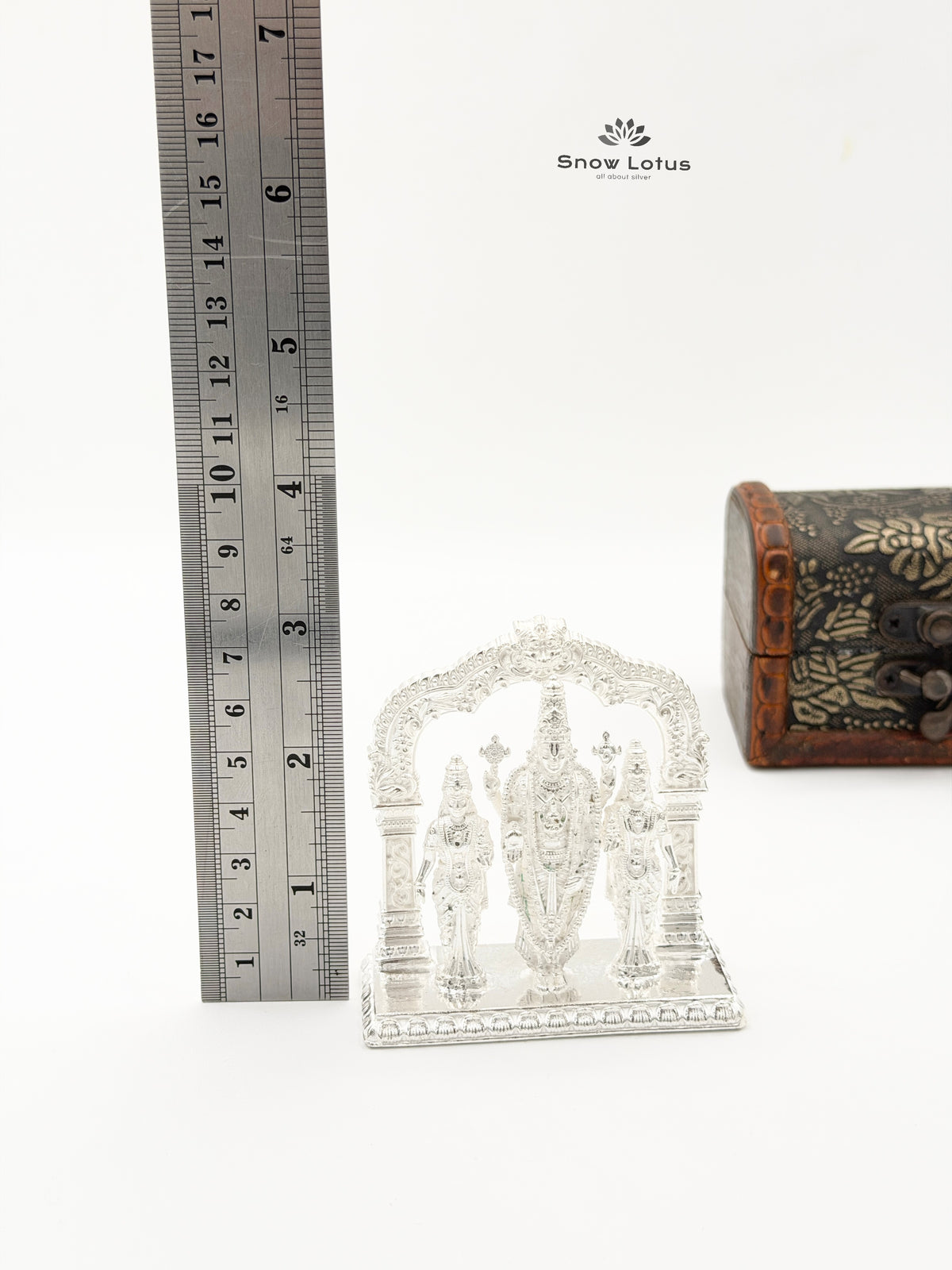 Balaji with Ammavaru Silver Solid 3D