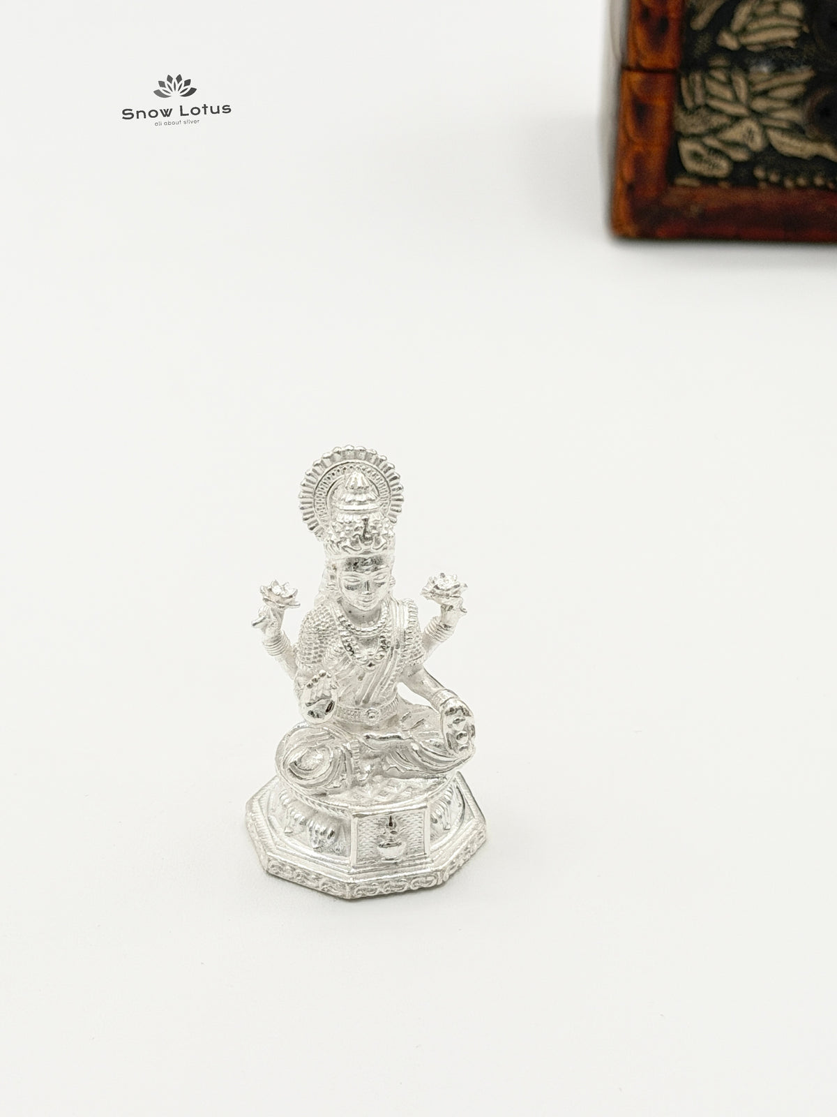 Lakshmi on Peetam 3D Solid