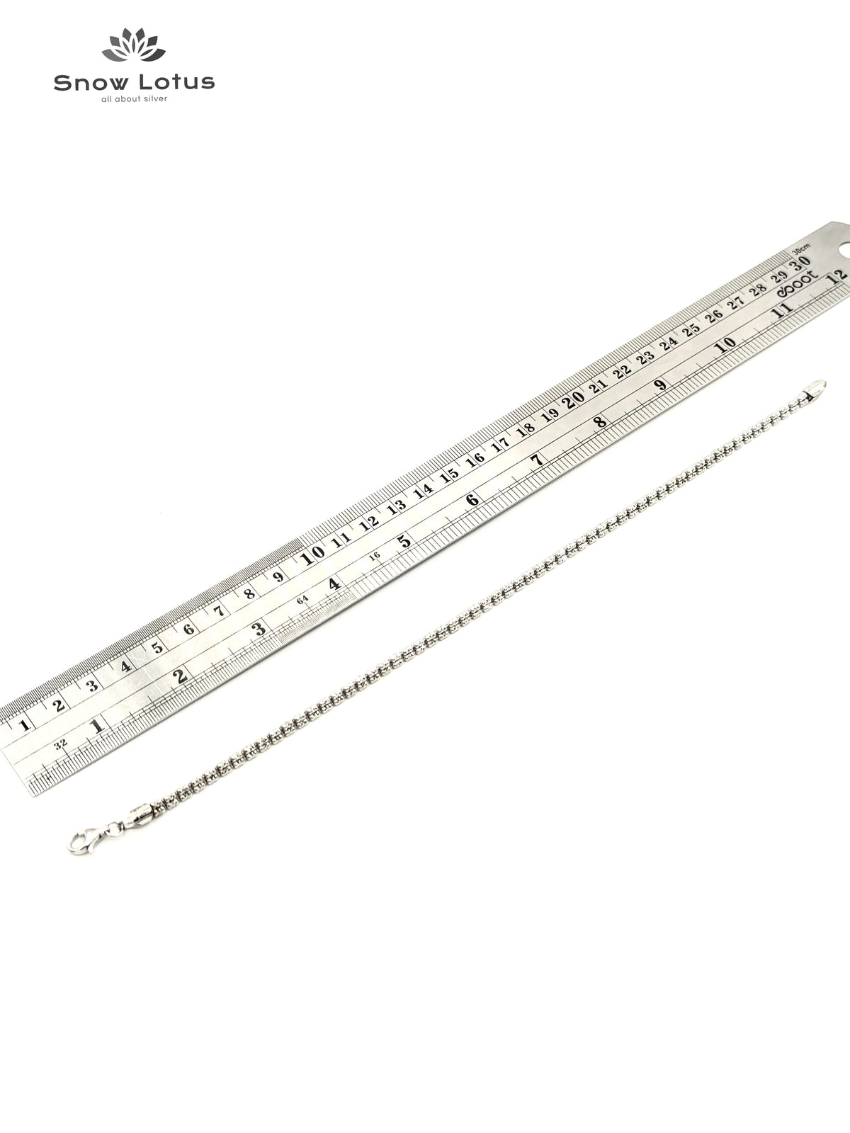 Shinney White Anklet