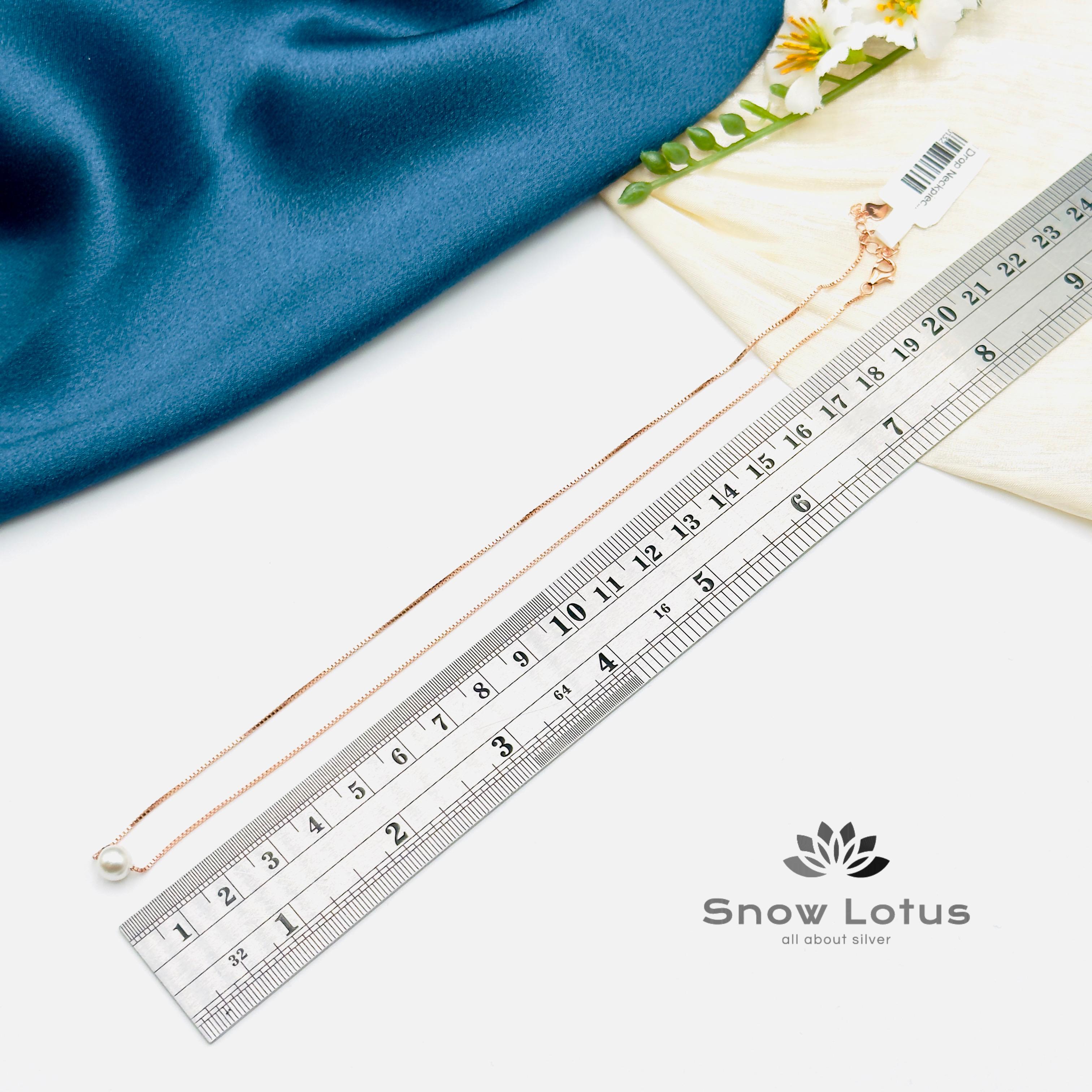 Rose Gold Pearled Drop Neckpiece Set