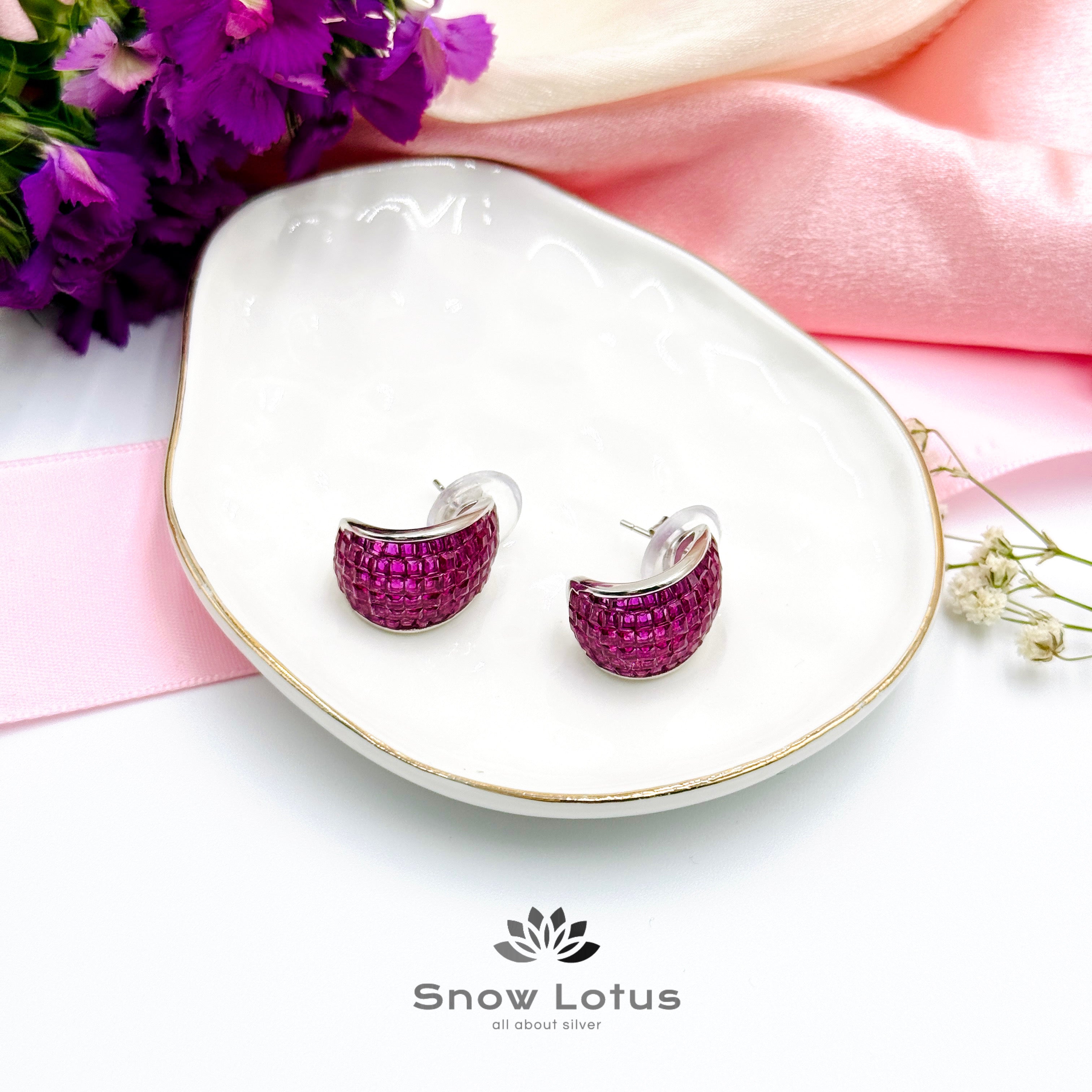 Pinkish Glow Earrings