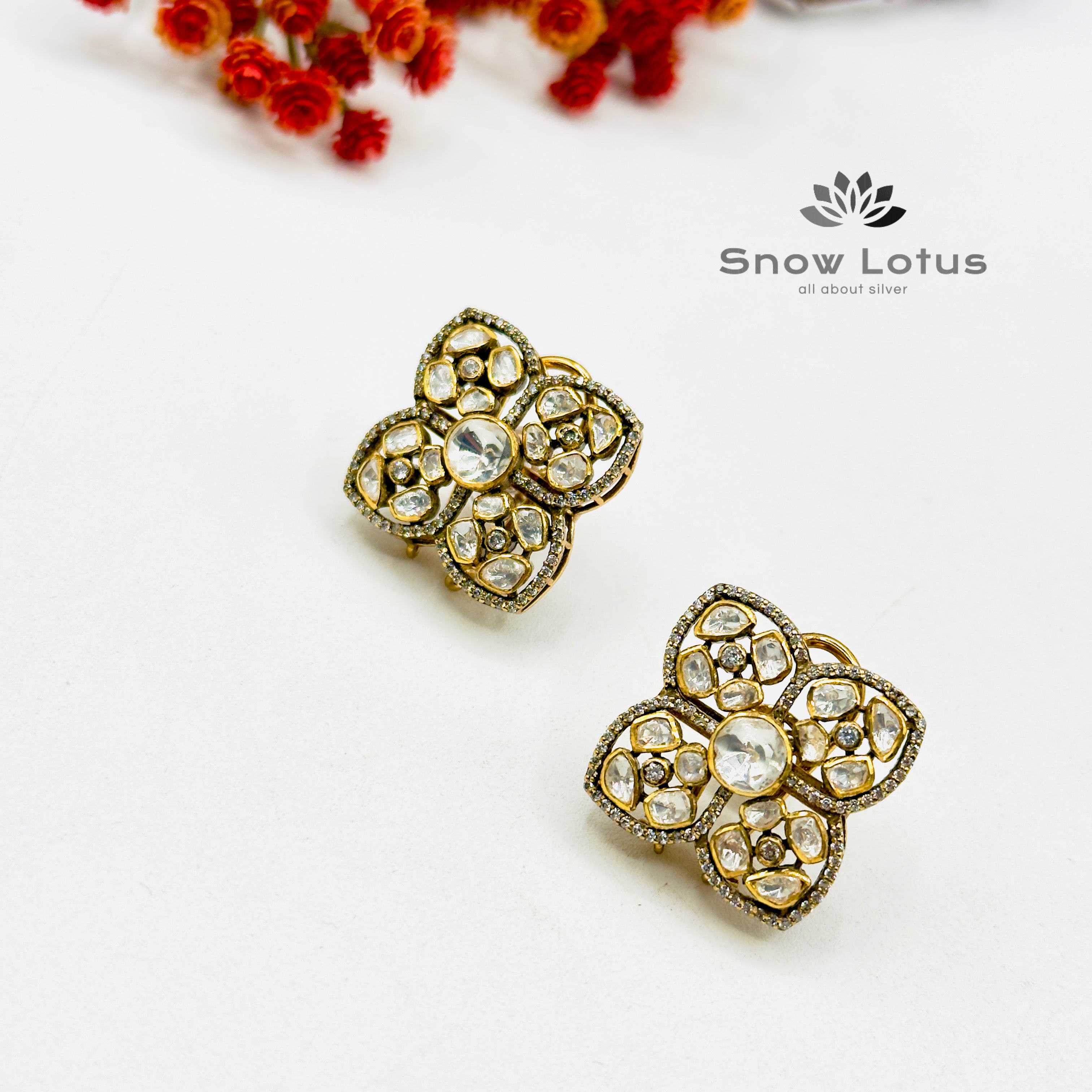 Unique Moissanite Studs