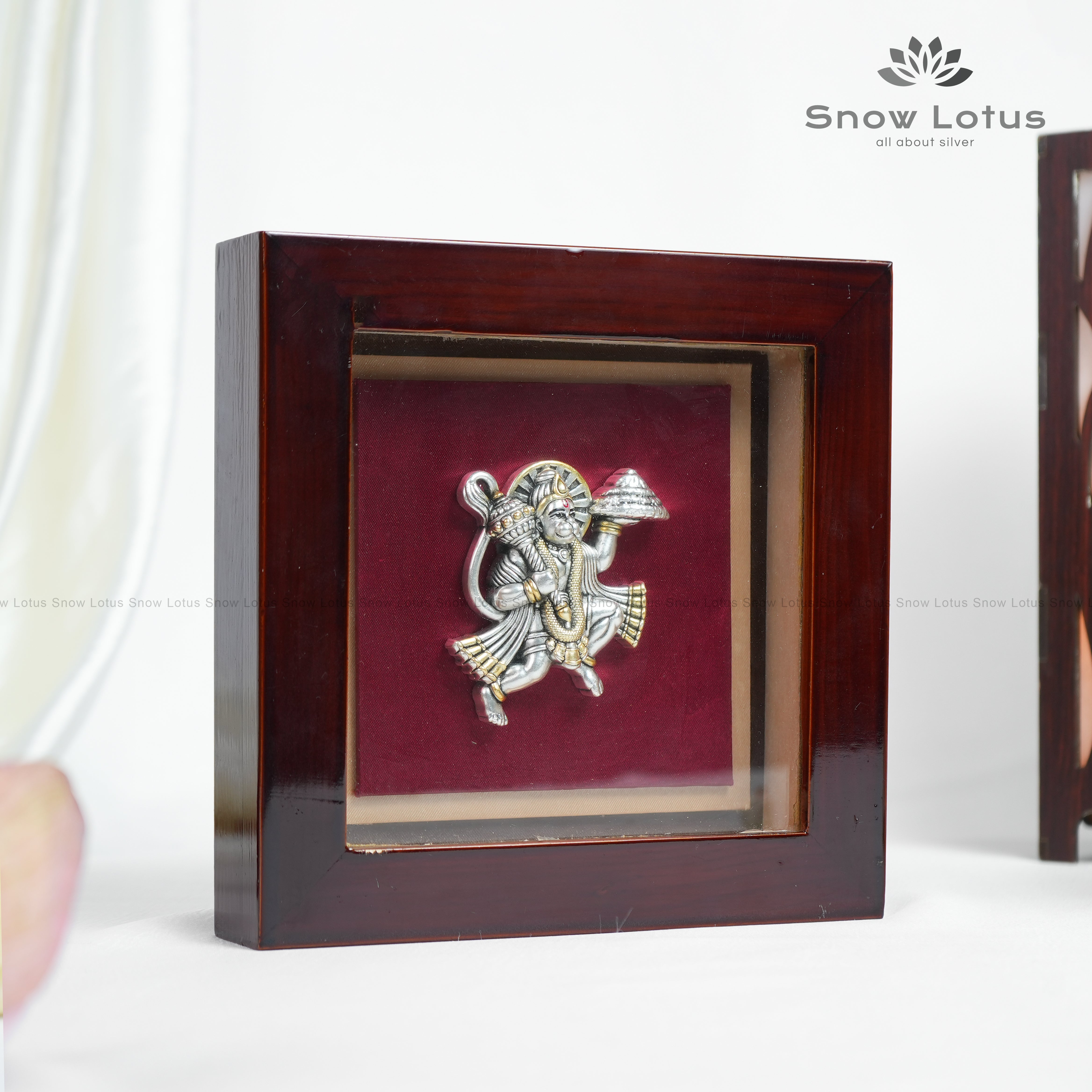 Antique 925 Hanuman Frame 7.5*7.5