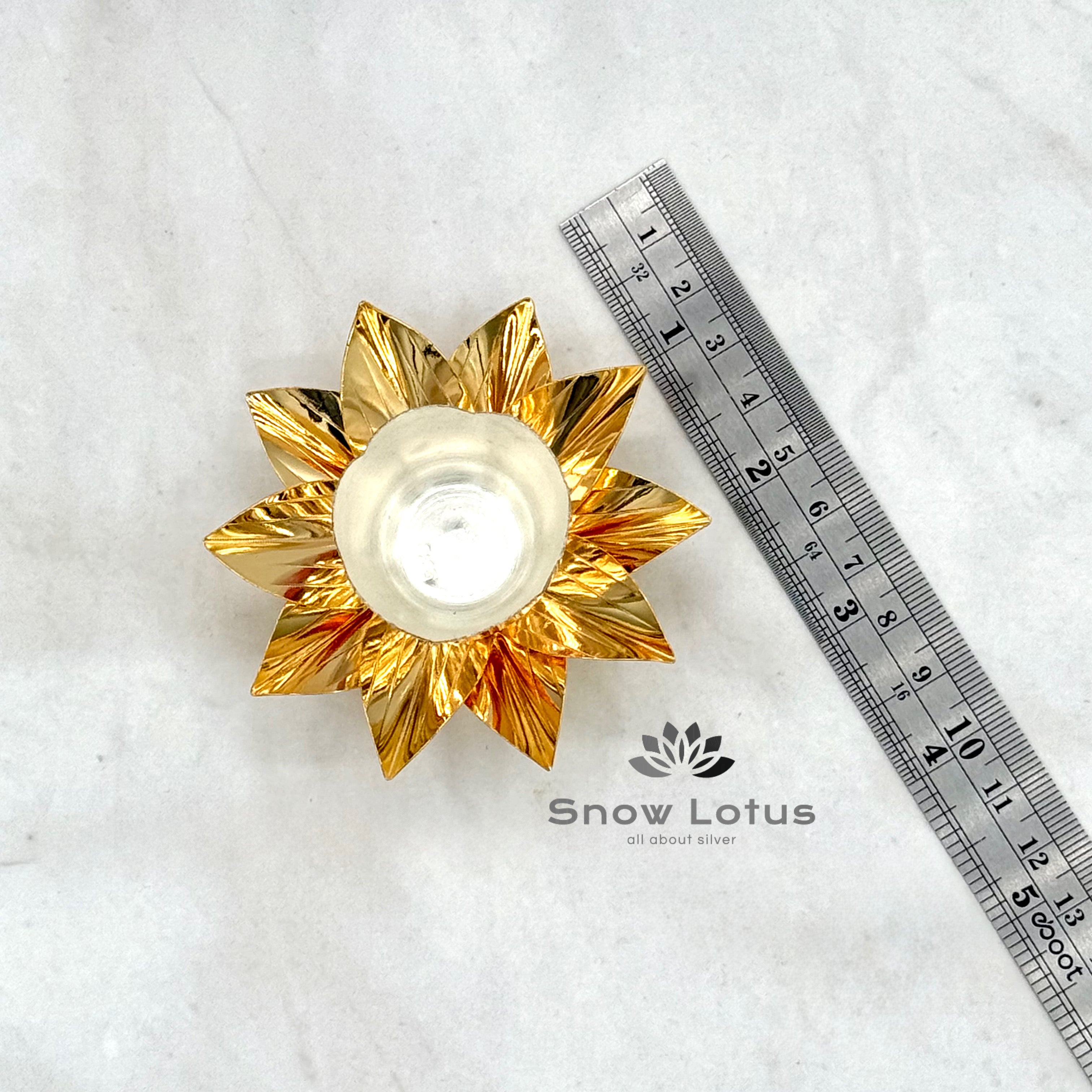 Gold Polish Lotus Flower Bowl