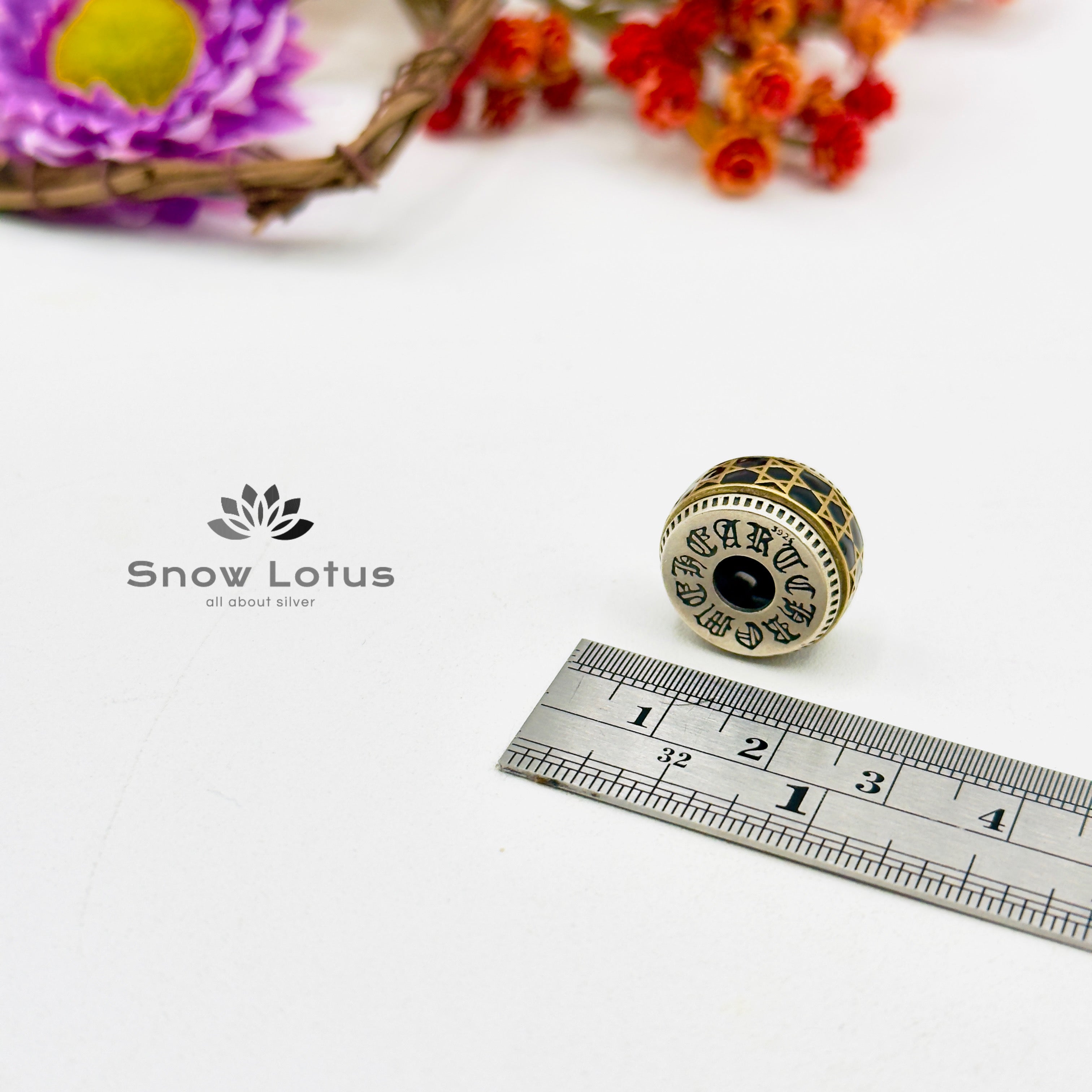 Round Dual tone Pendant
