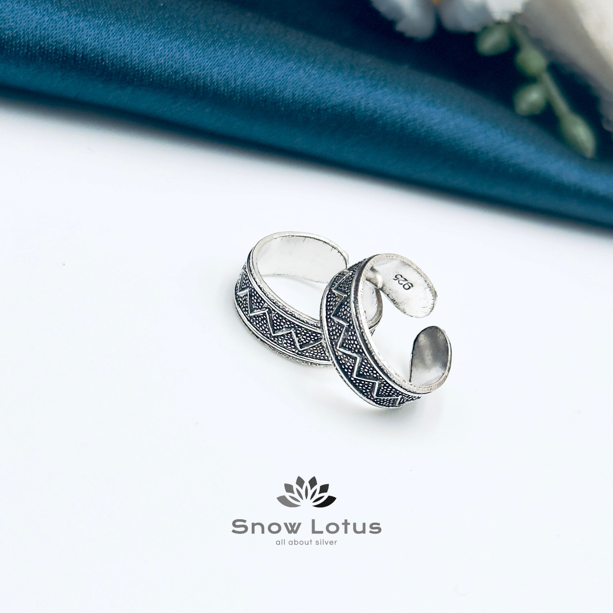 Toe Rings Antique Plain M9