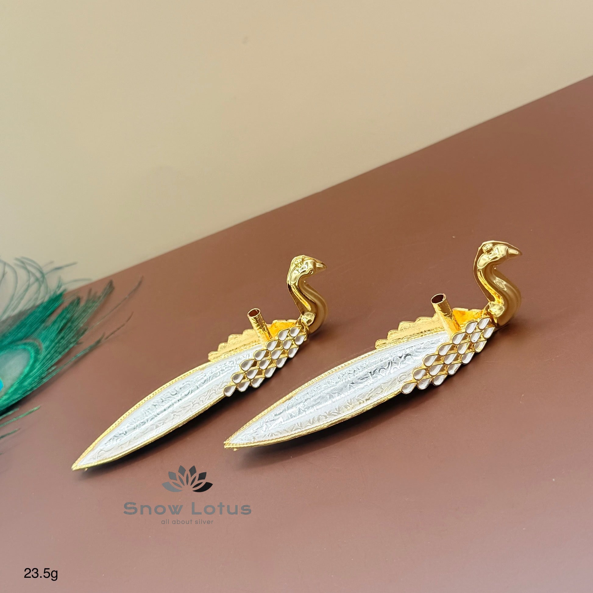 Enamel Peacock Agarabathi Single