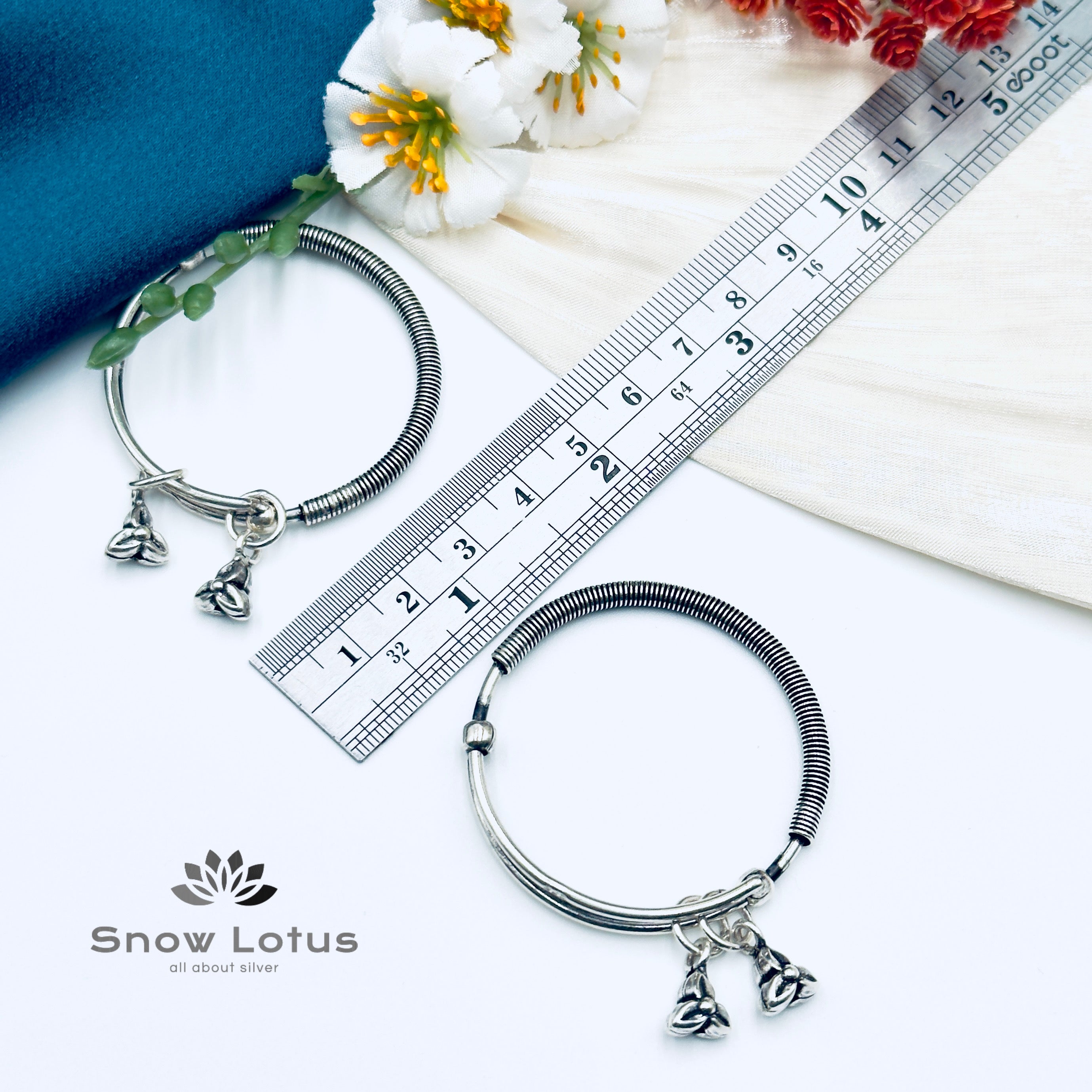 Oxidised Kids Kada Pair