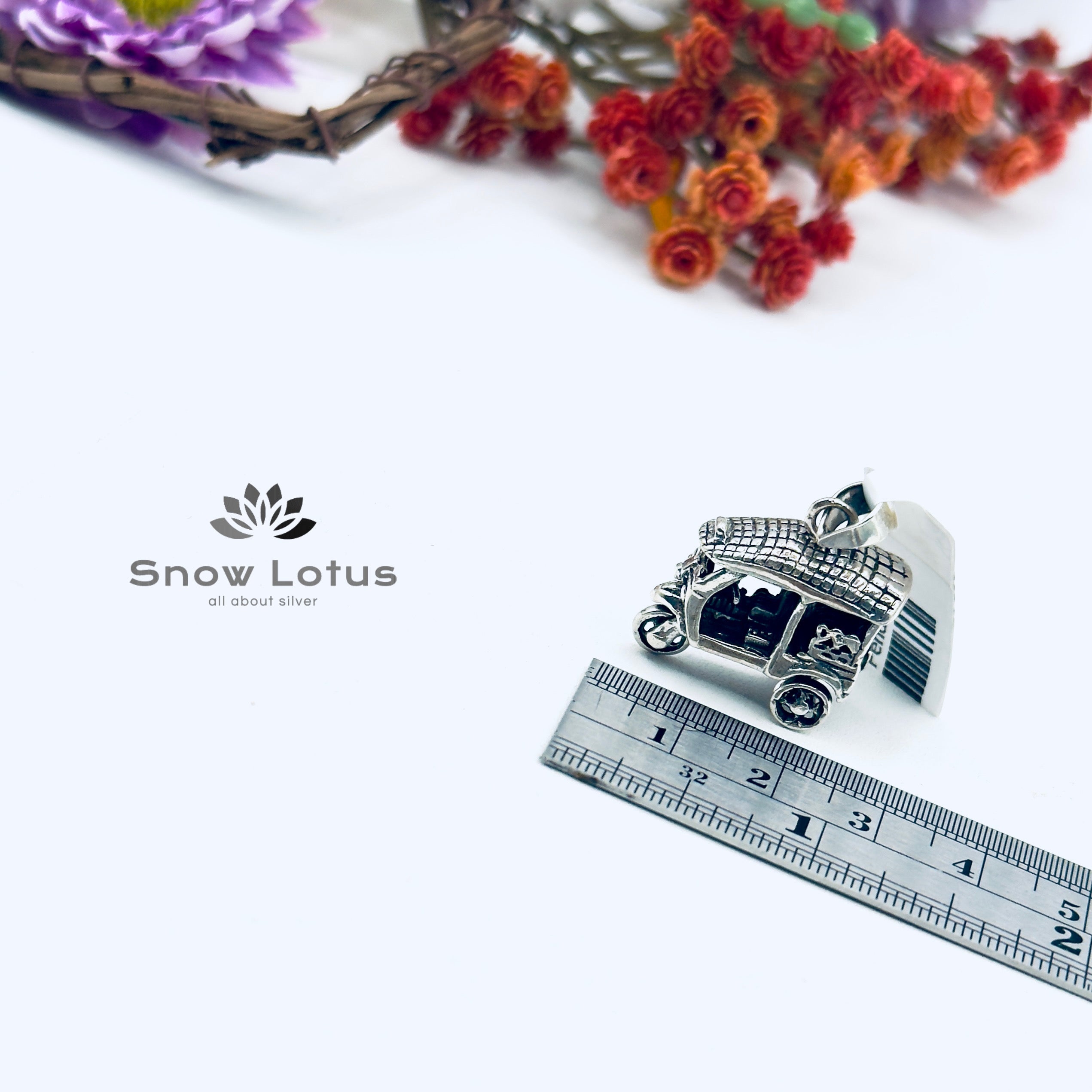 Sterling Auto Rickshaw Pendant
