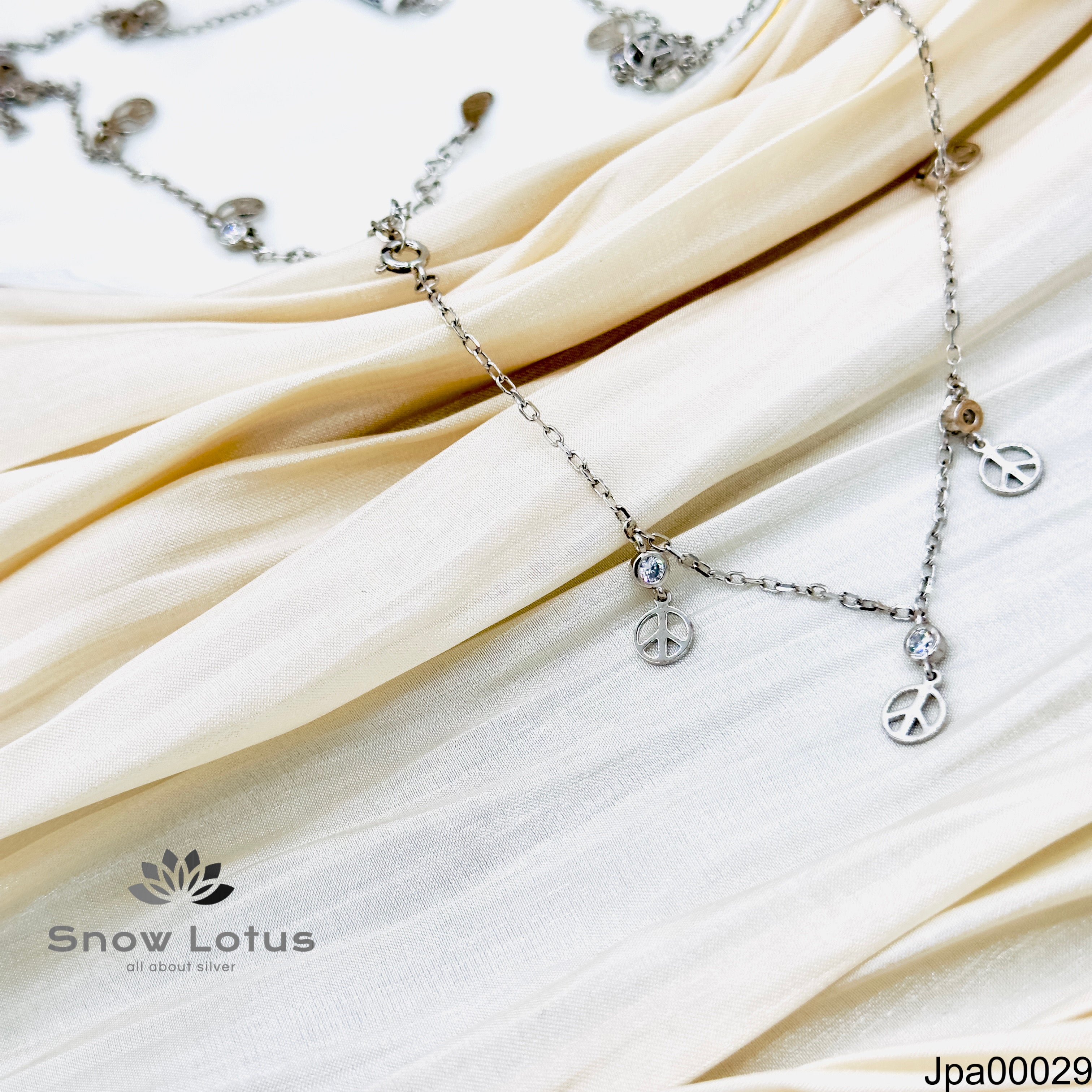 9.0 Payal pair Peace sign charms