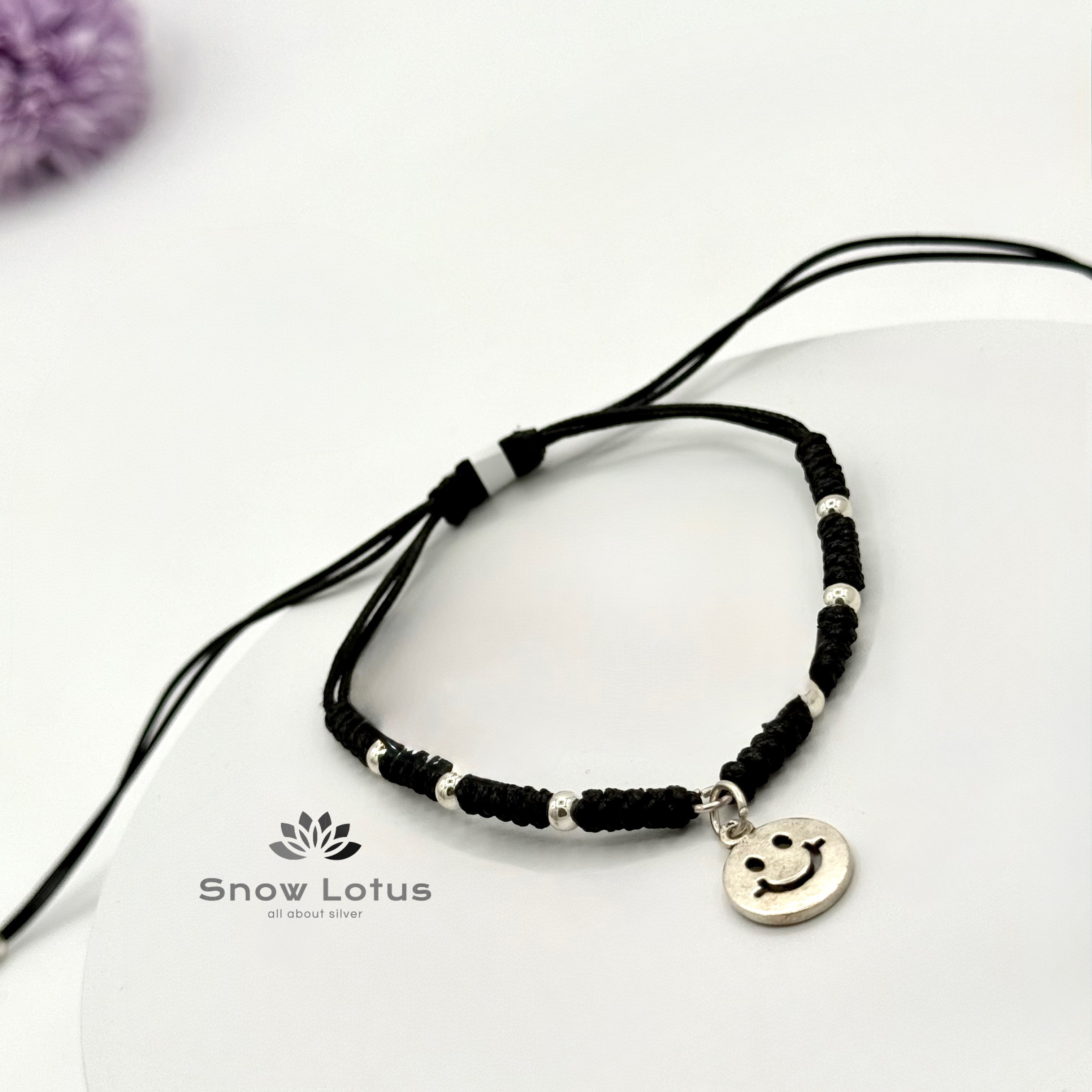 Black Thick Thread Anklets M8