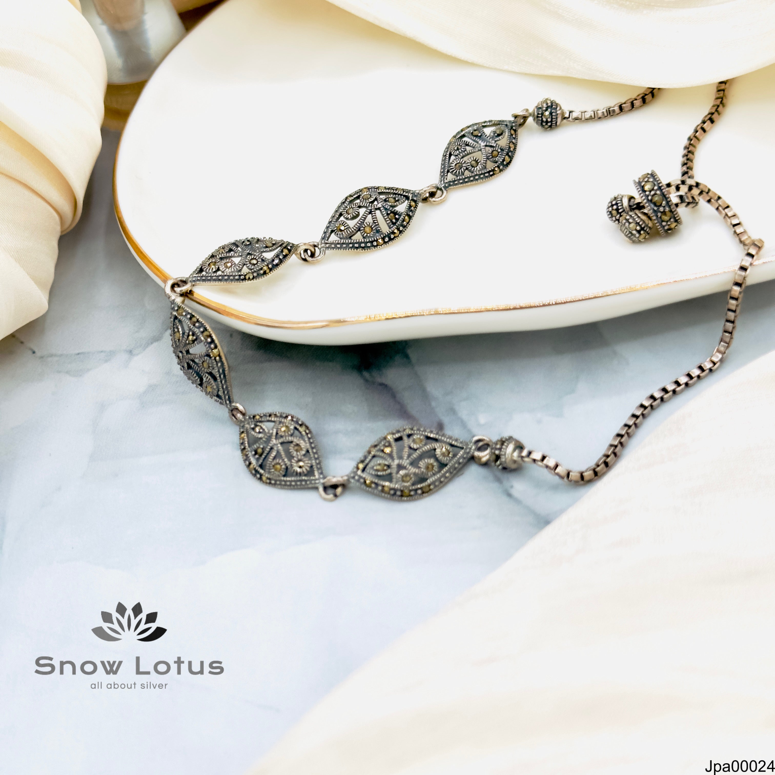 31.3 Adjustable Marcasite Payal