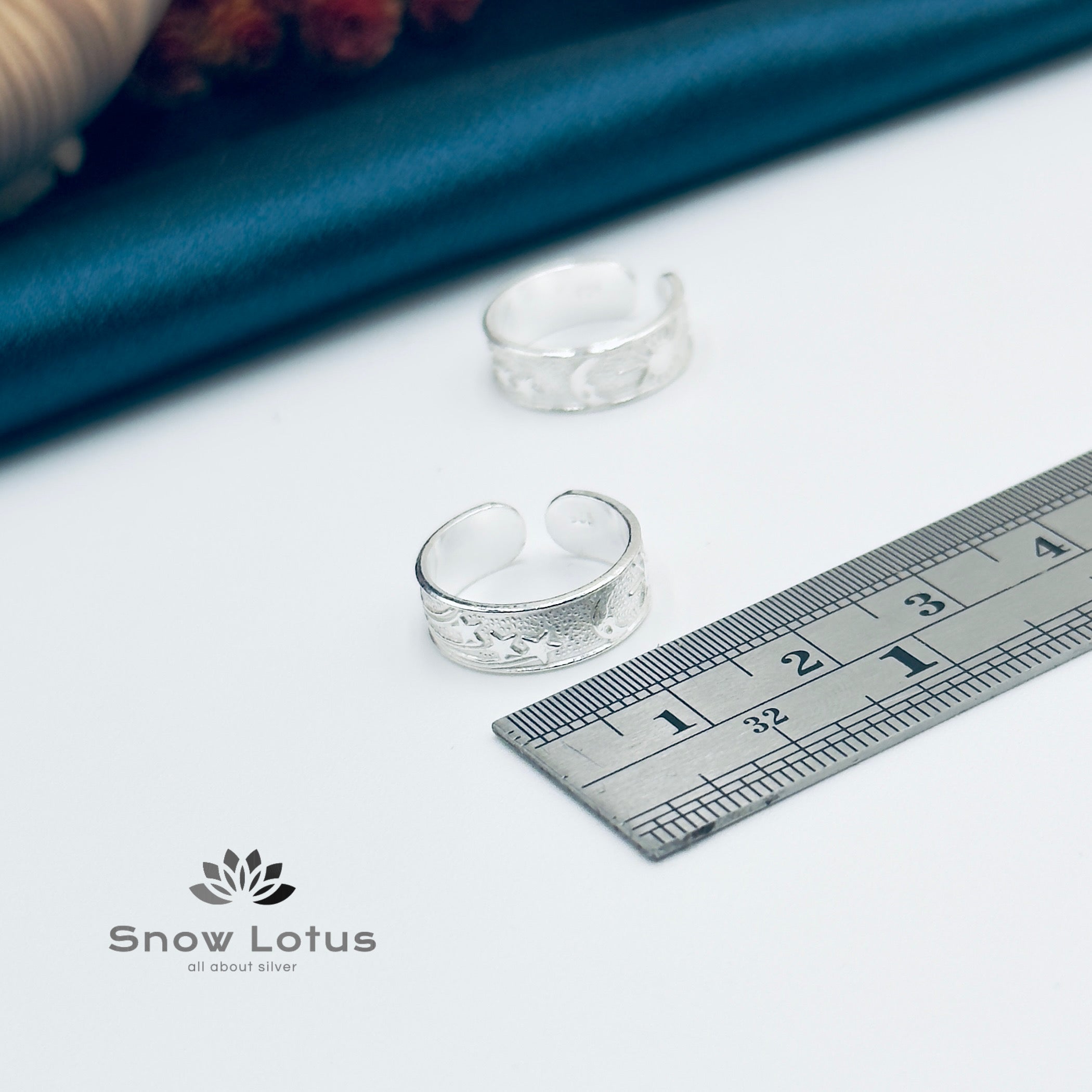 Toe Rings Silver Plain M8