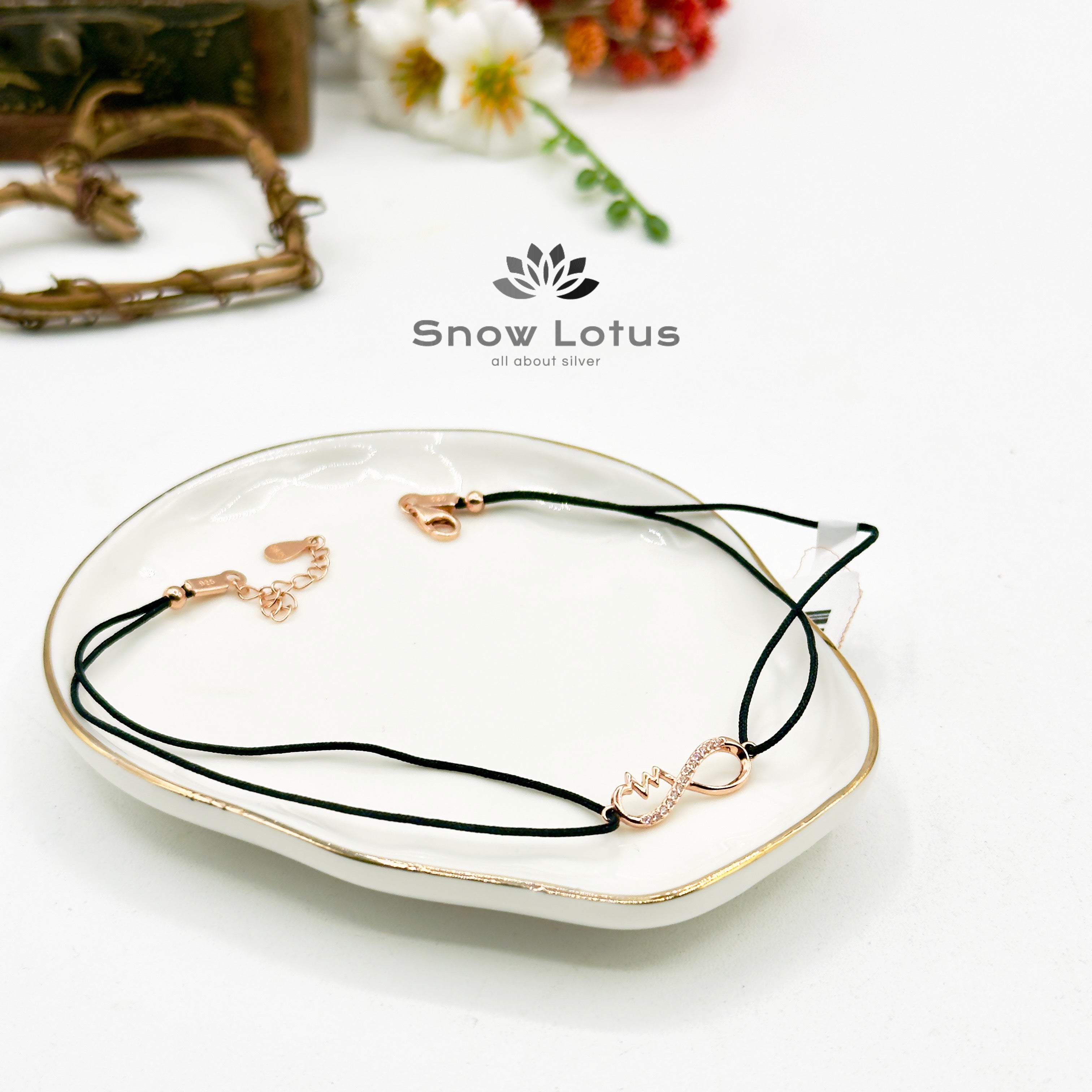 Infinity Rose Gold Single Anklets
